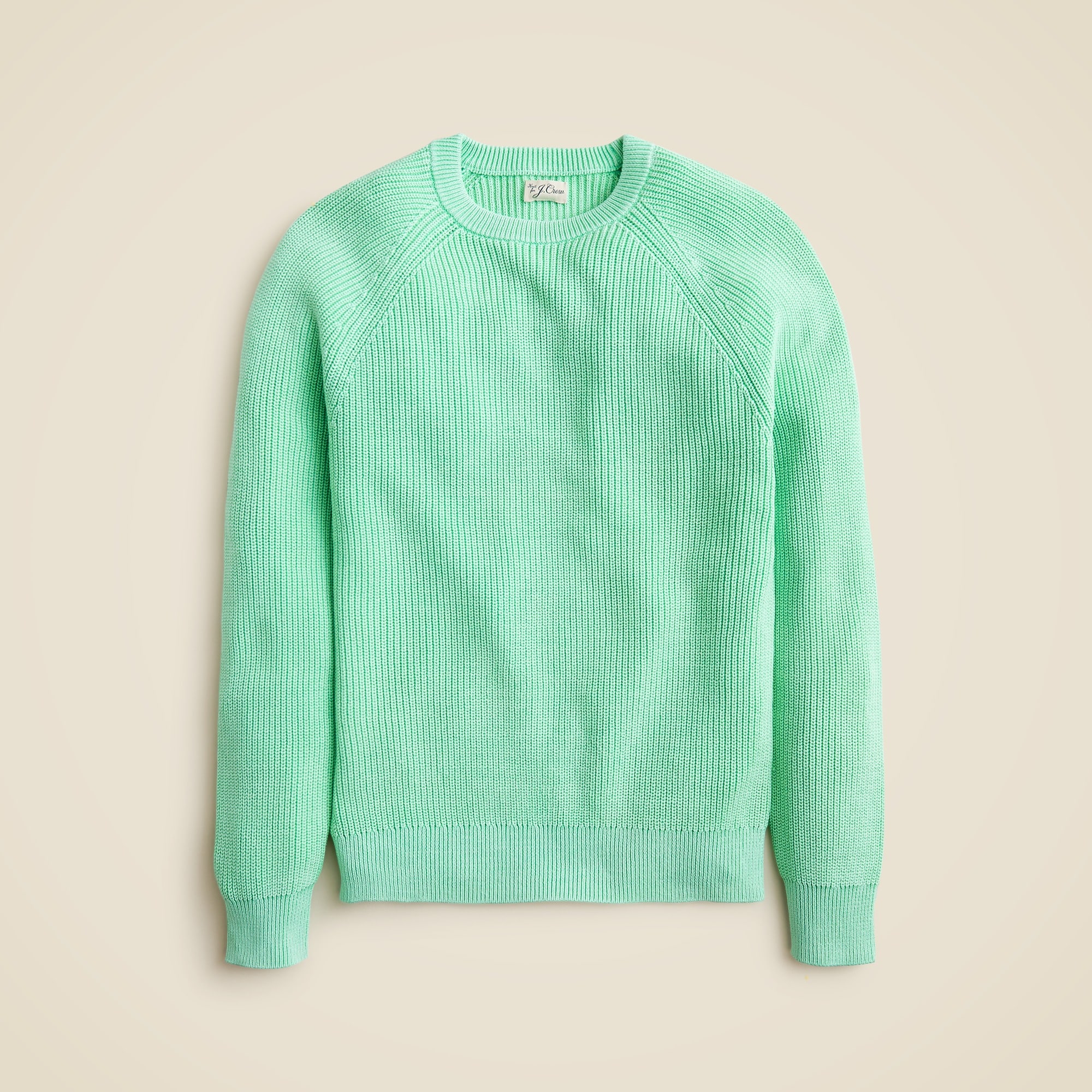 mens Washed ribbed cotton sweater