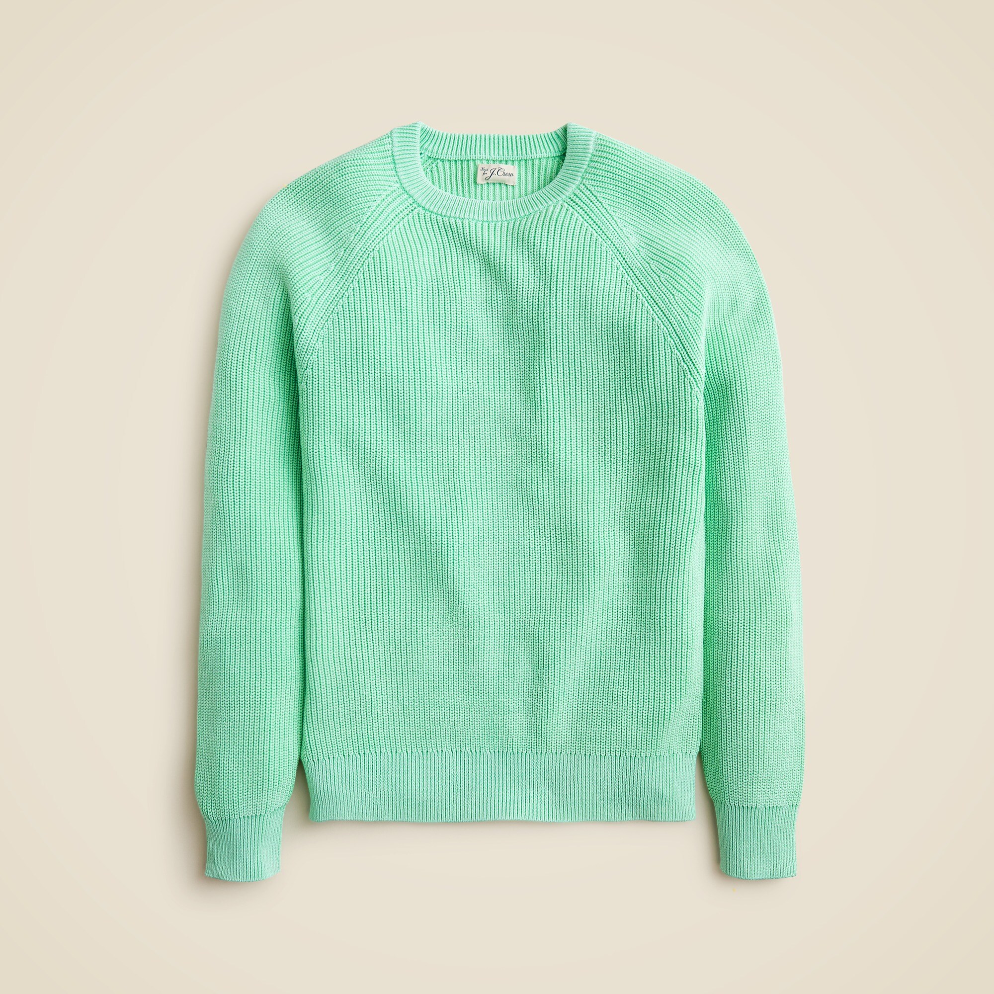 Washed ribbed cotton sweater