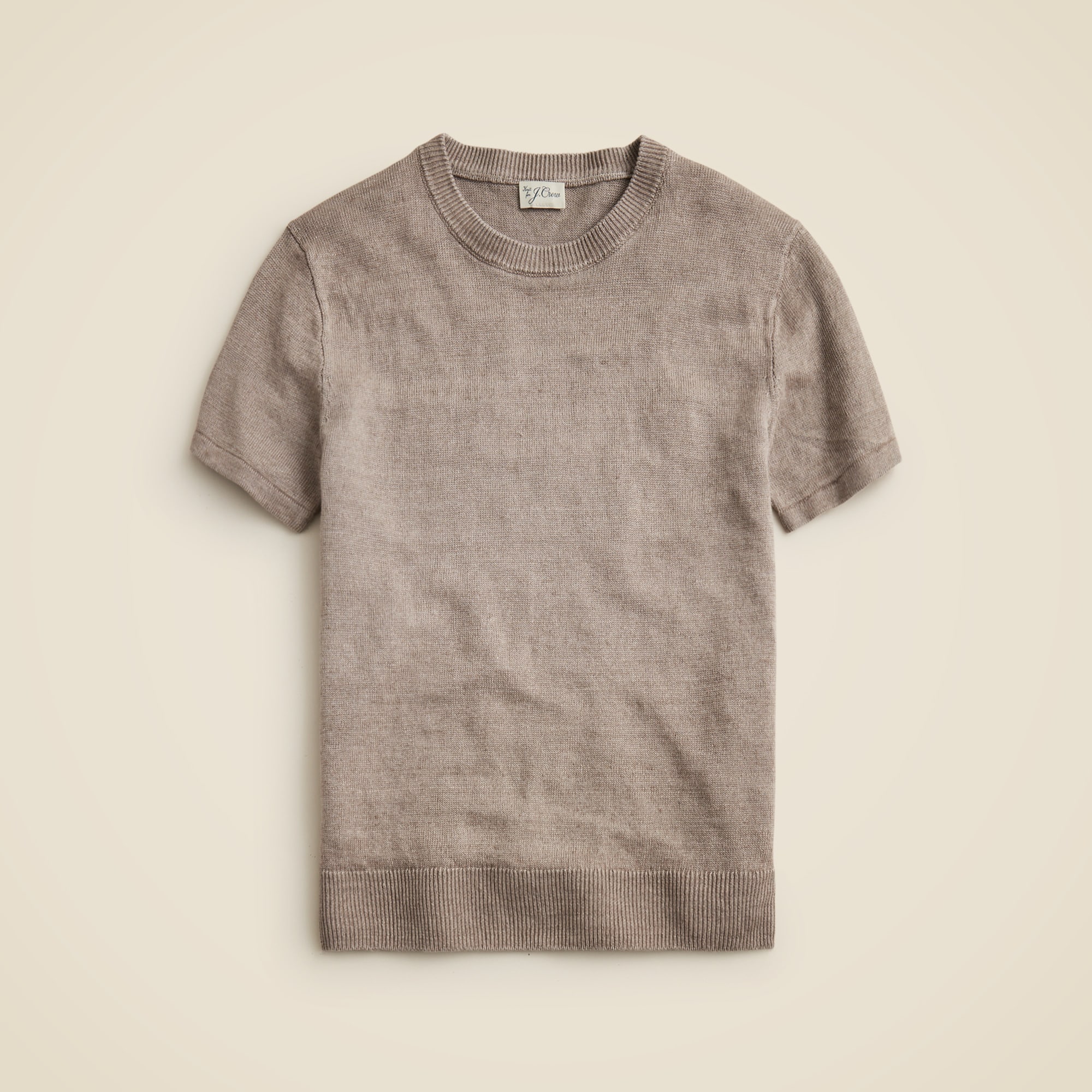 mens Short-sleeve linen sweater
