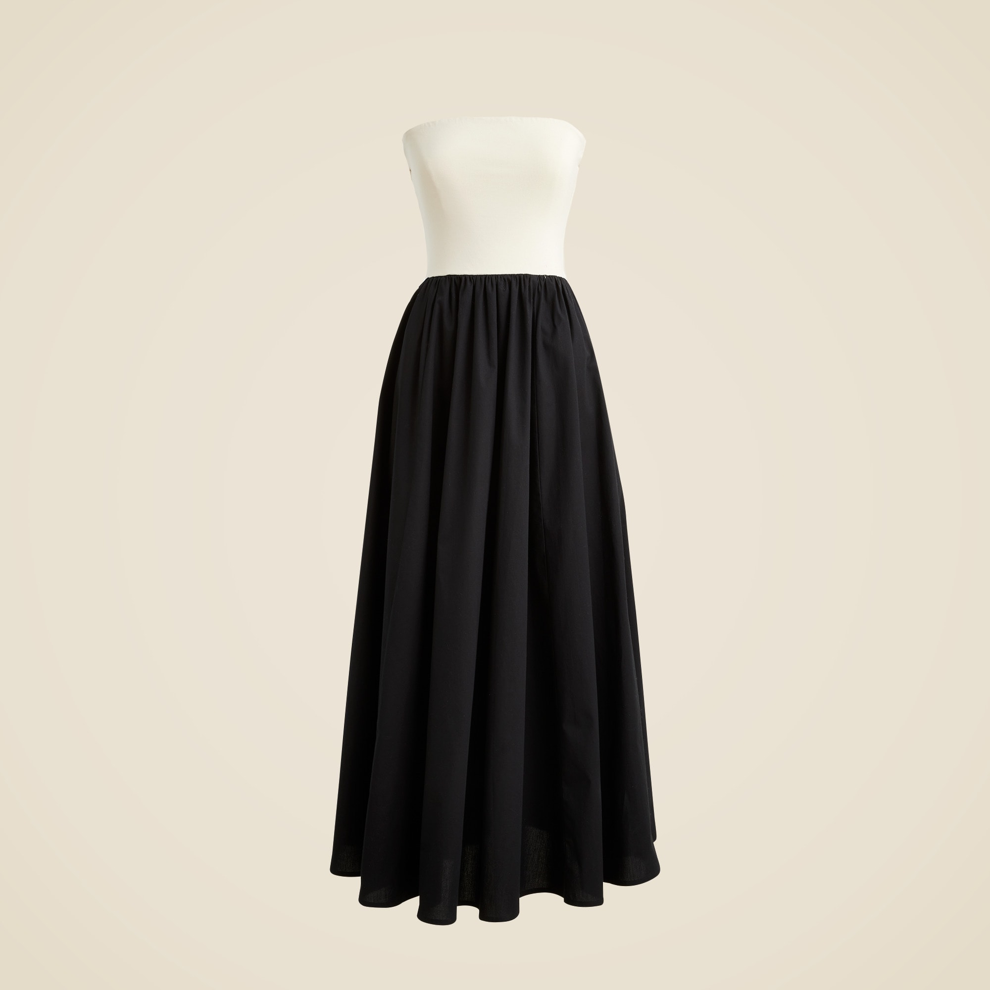 womens Strapless colorblock mixy dress