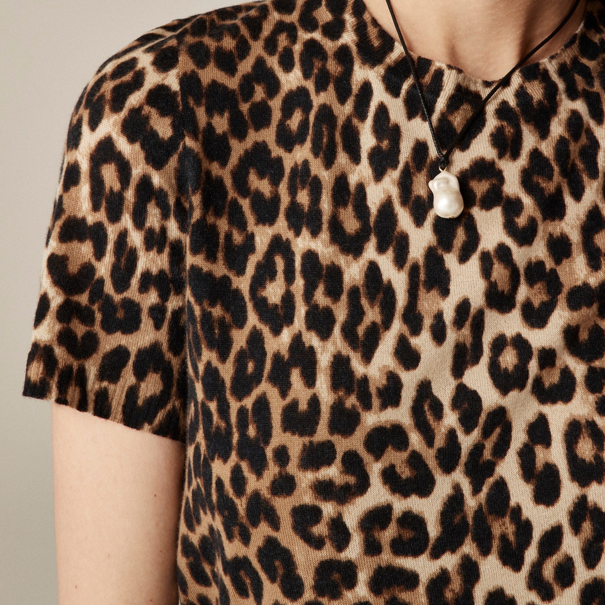 J Crew Leopard Cashmere Sweater UNIQLO Marimekko Women Lambswool