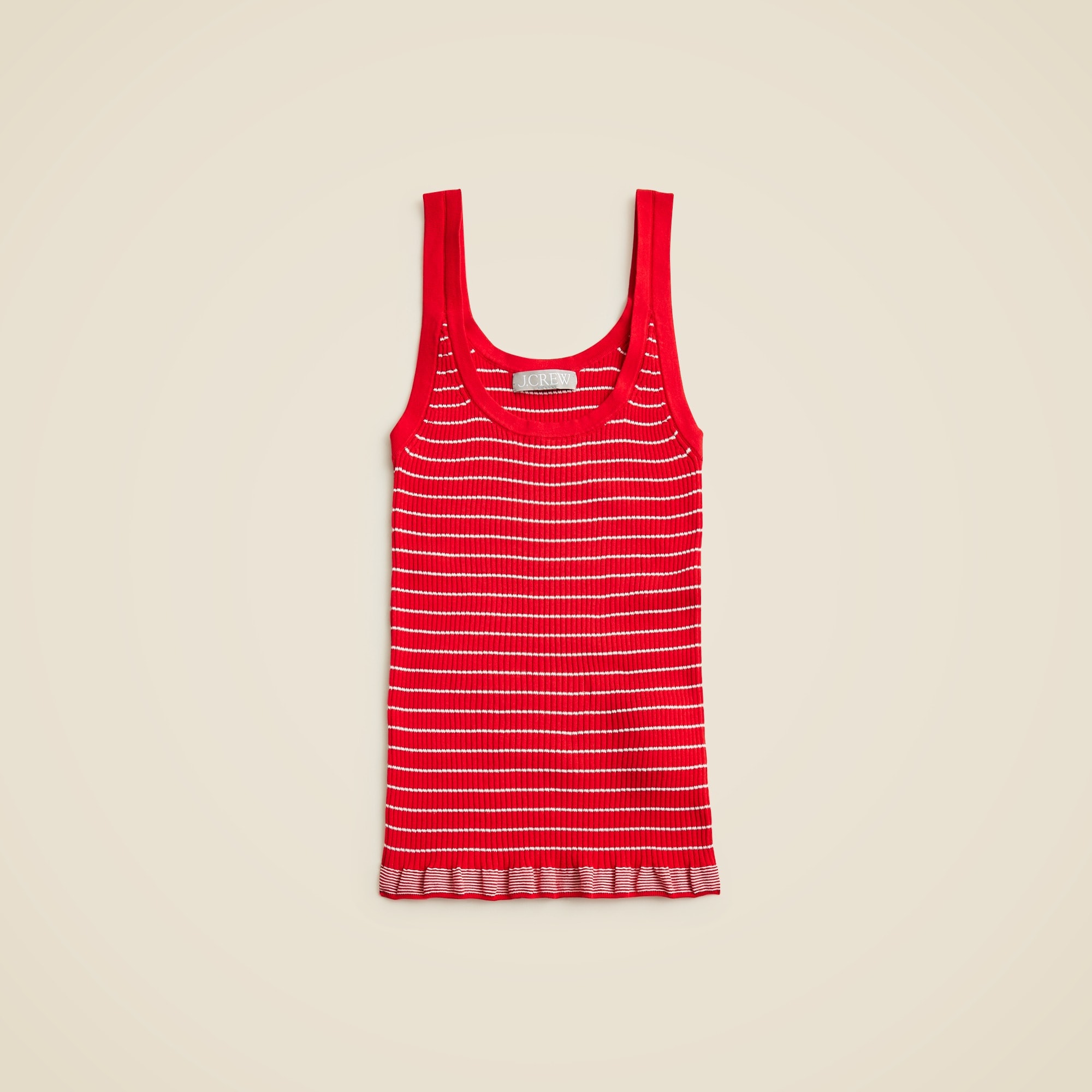womens Ribbed tank top in premium ultra-fine cotton