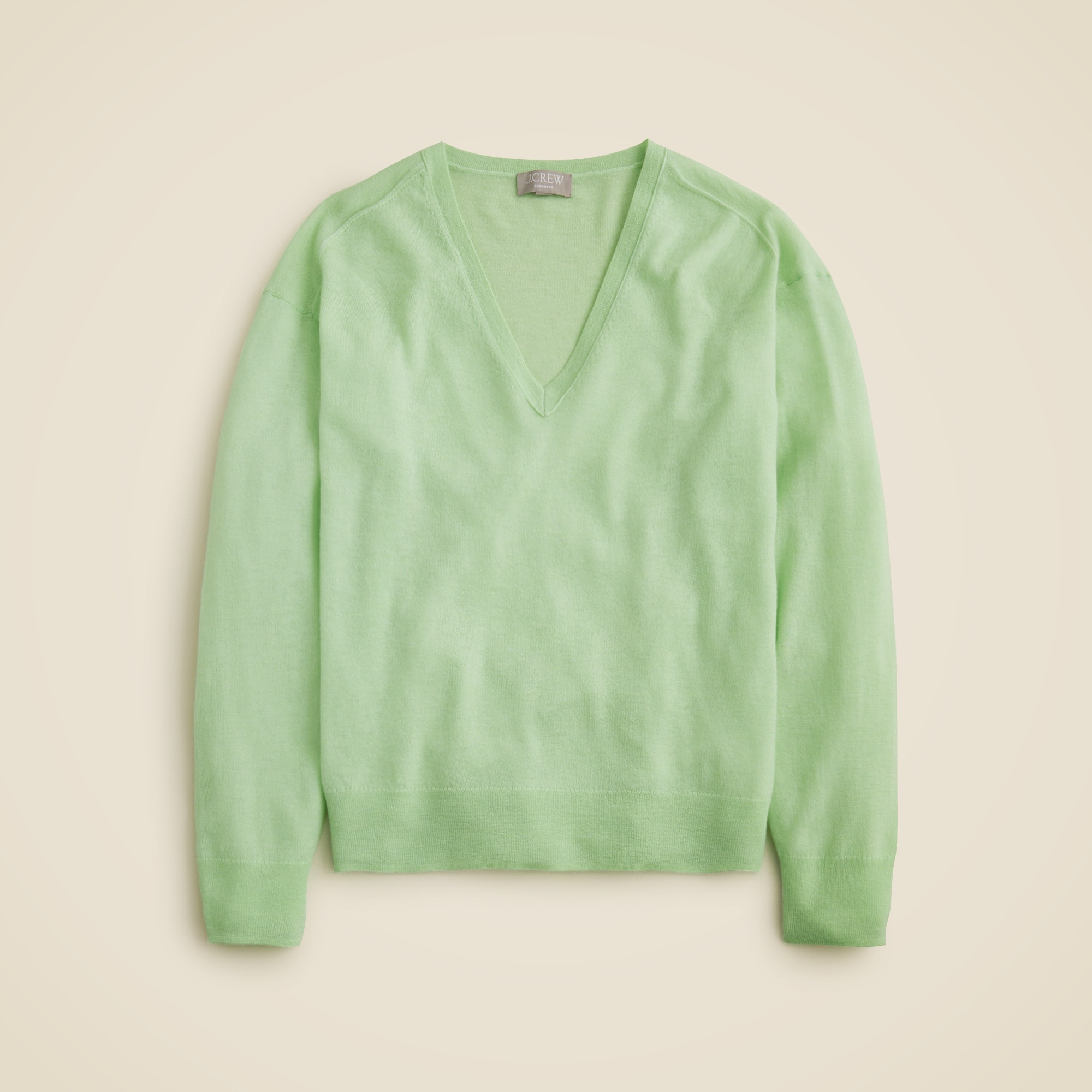 womens Oversized featherweight cashmere V-neck sweater