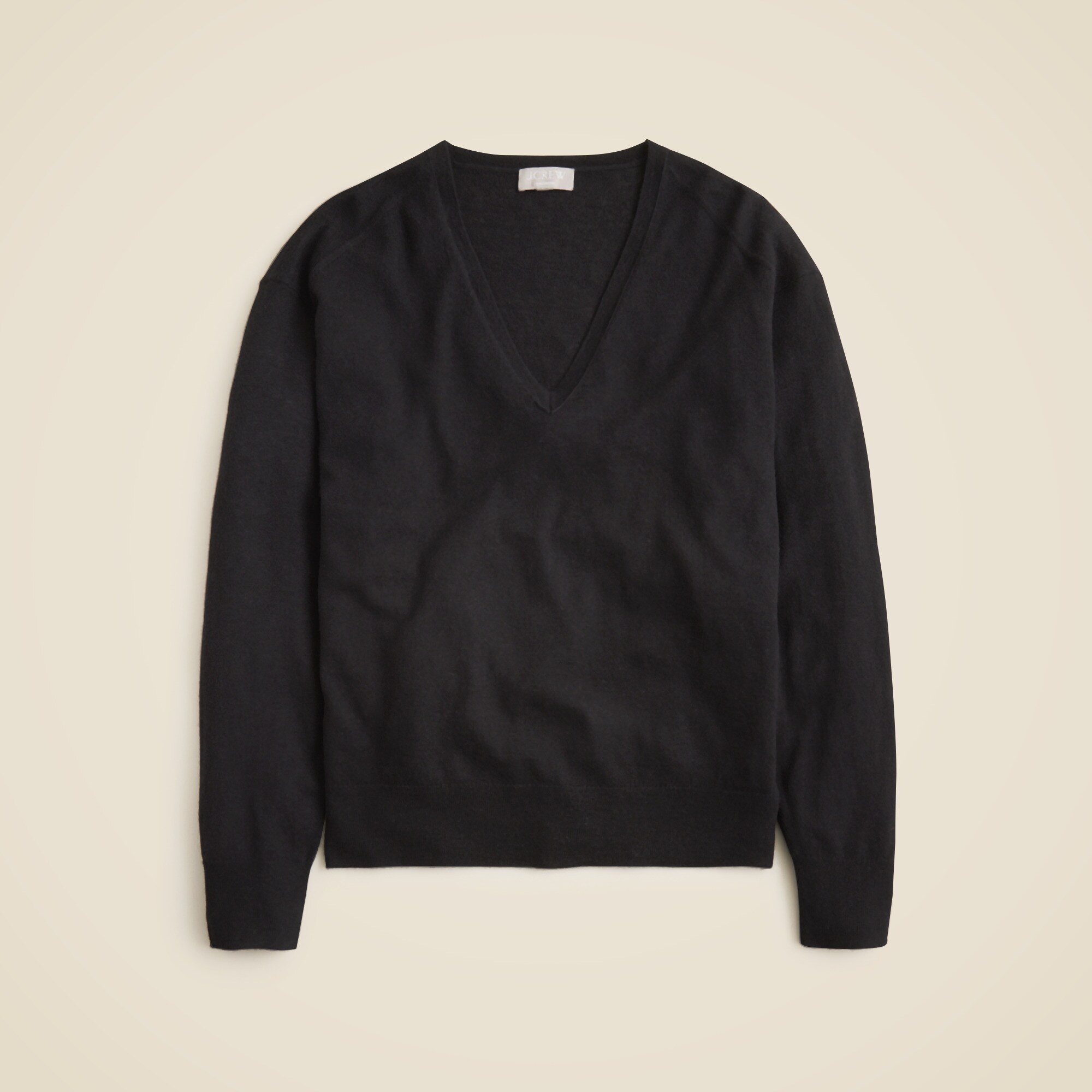 Oversized Featherweight Cashmere V-neck Sweater For Women