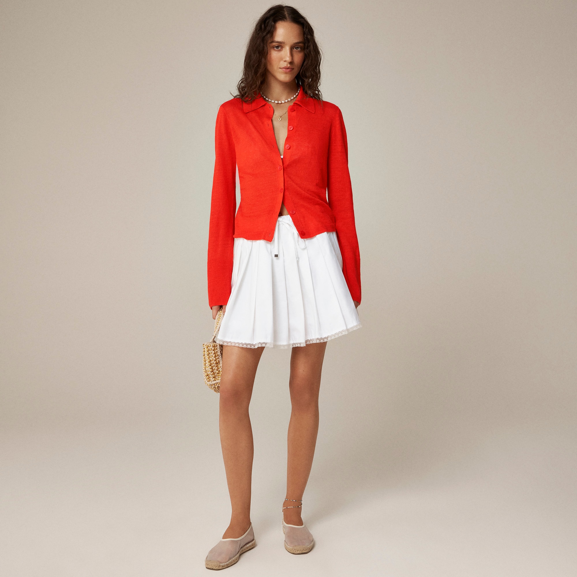 トップス hydecrew Vintage Rib Shrunken T-shirt With Contrast Stitch For Women