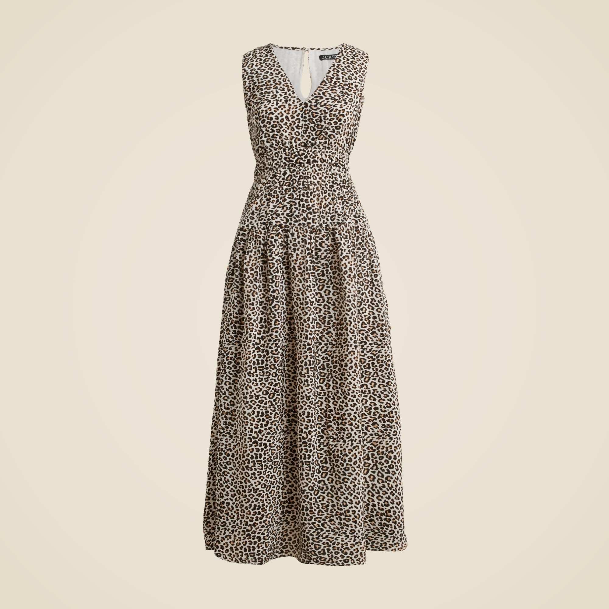 Hyacinth Dress In Leopard Crepe De Chine For Women | J.Crew