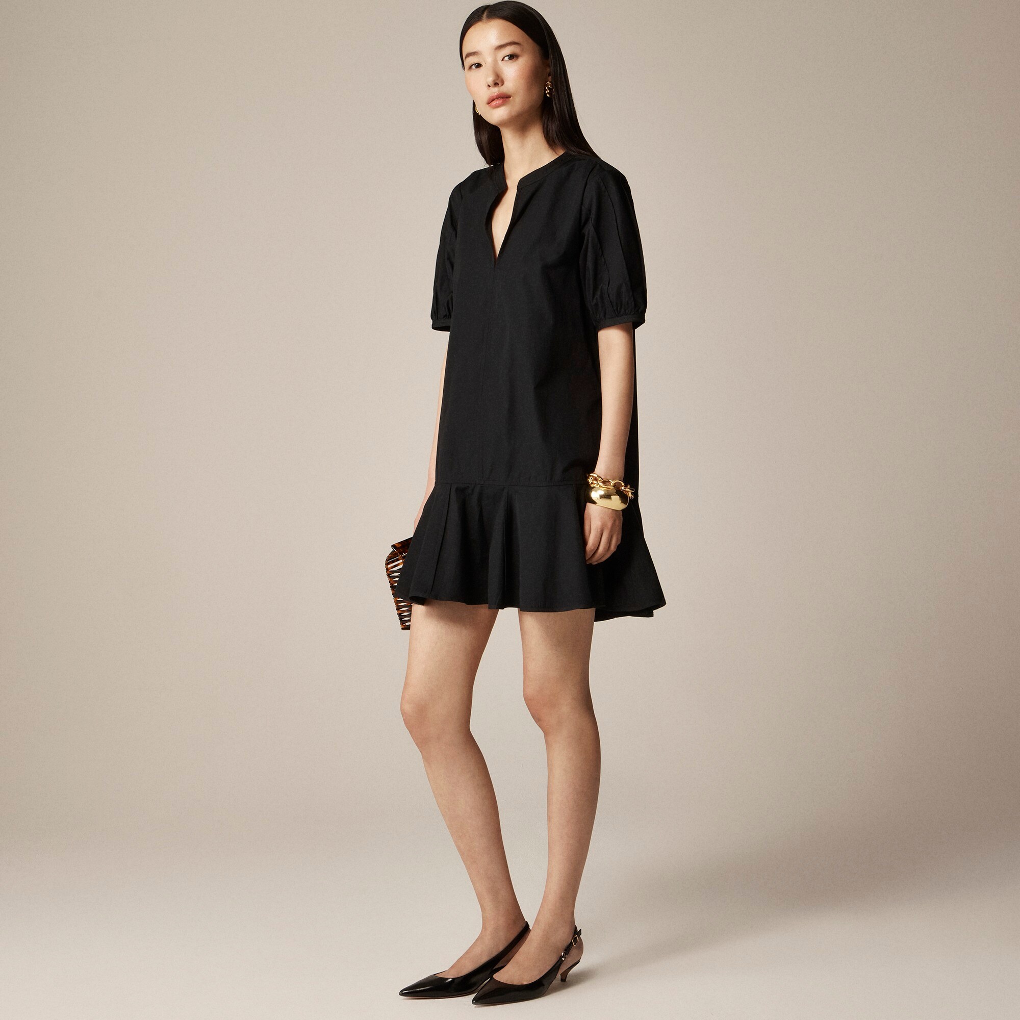  Tall Delilah dress in cotton poplin