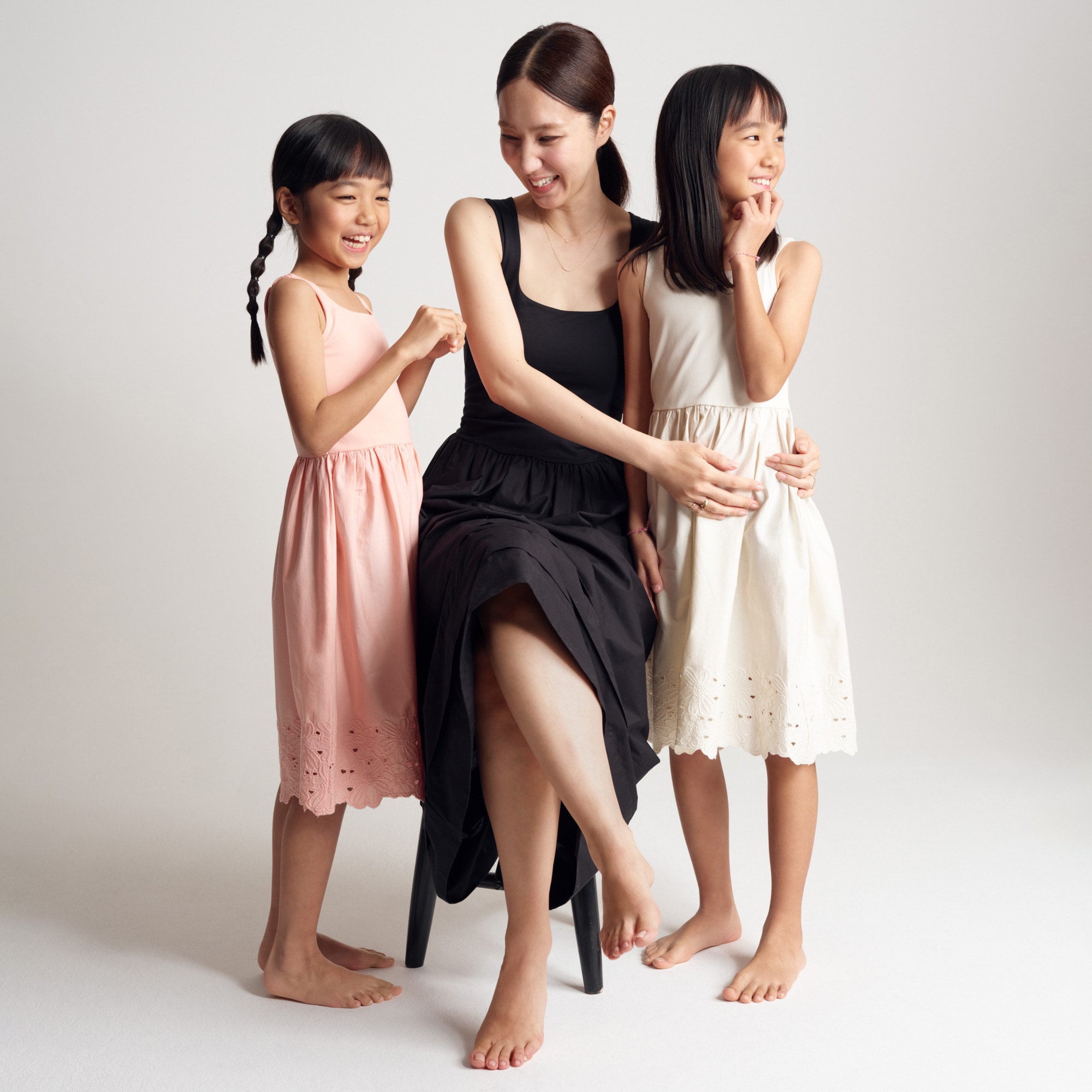Drop-waist mixy dress