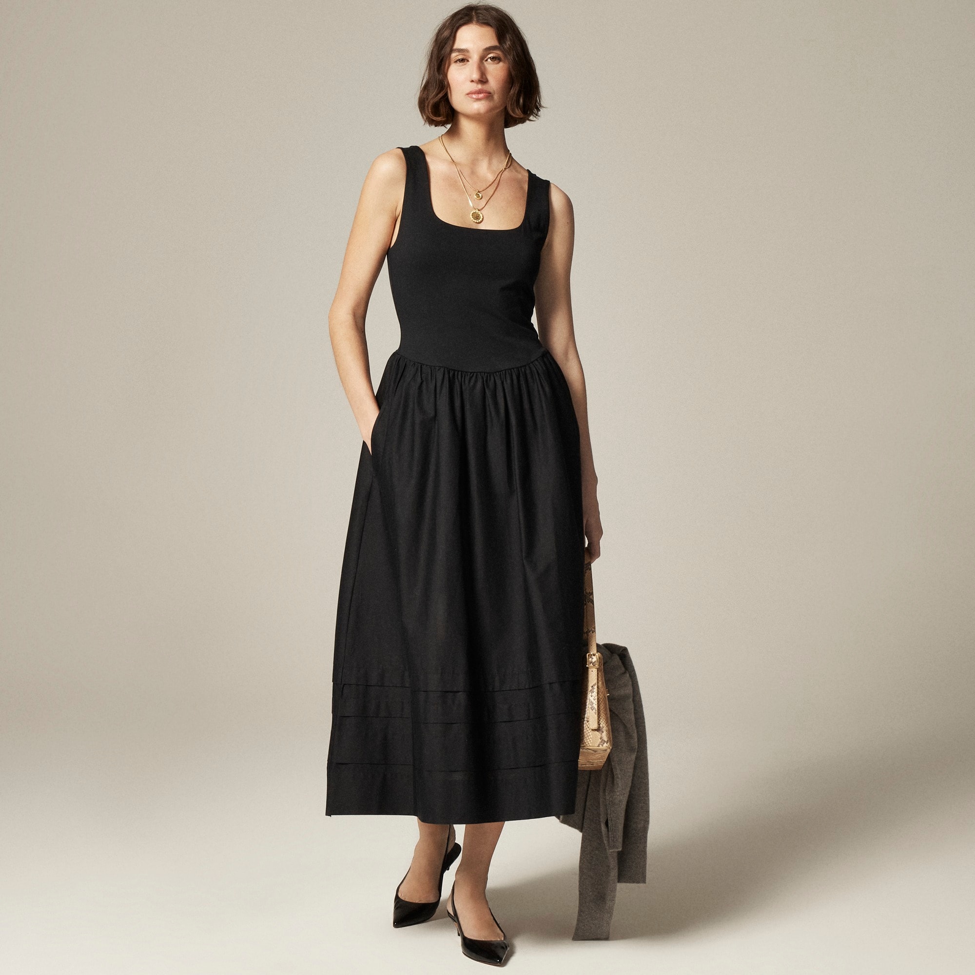 womens Drop-waist mixy dress