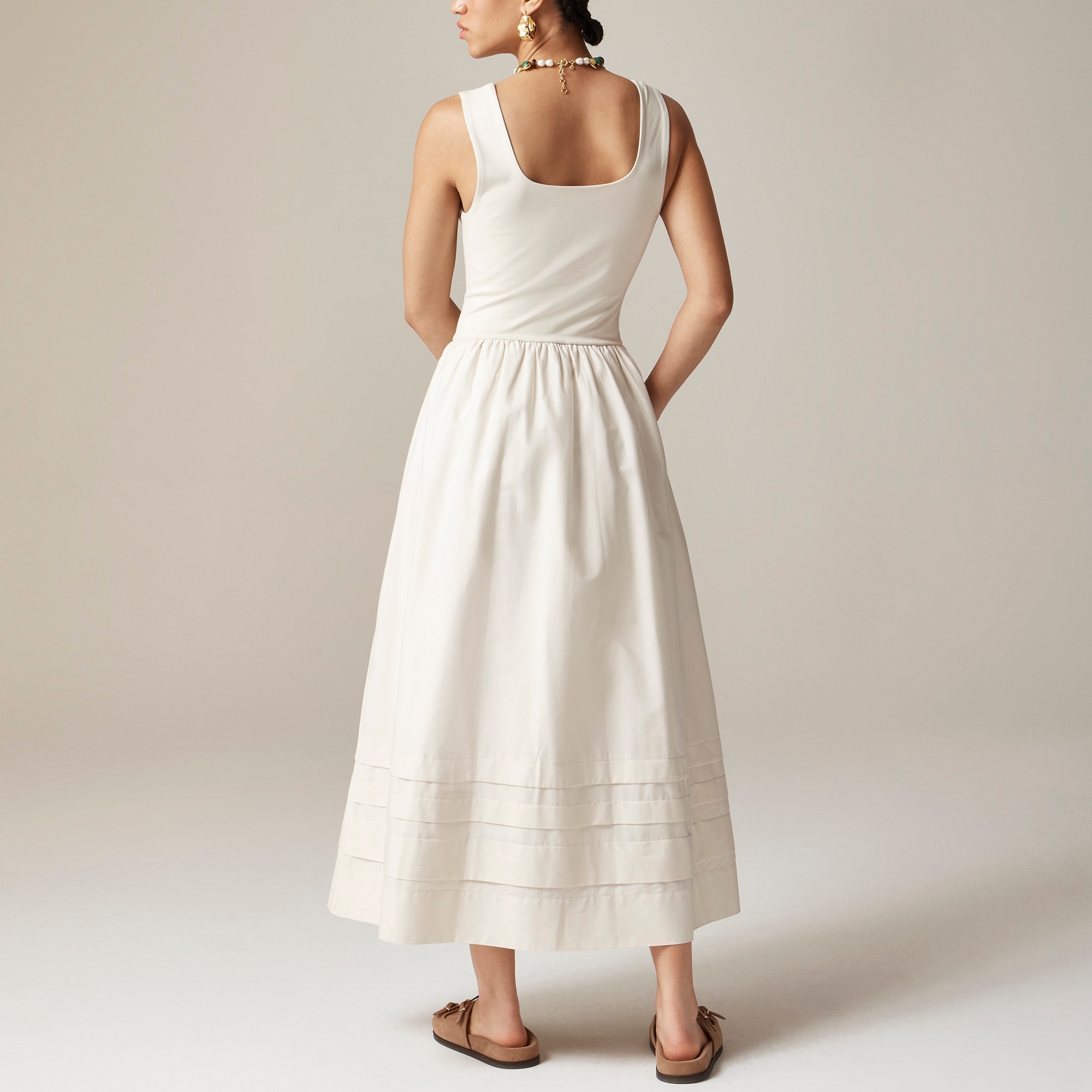 Drop-waist mixy dress