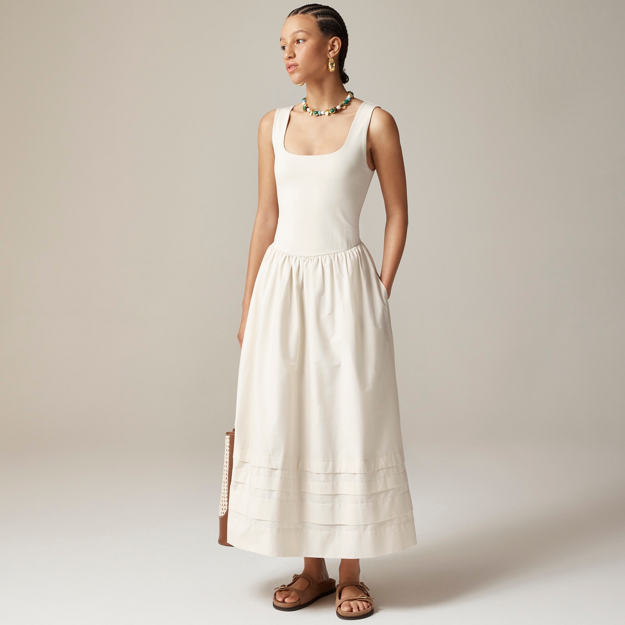  Drop-waist mixy dress