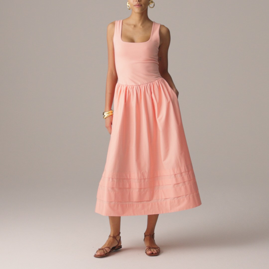 Drop-waist mixy dress