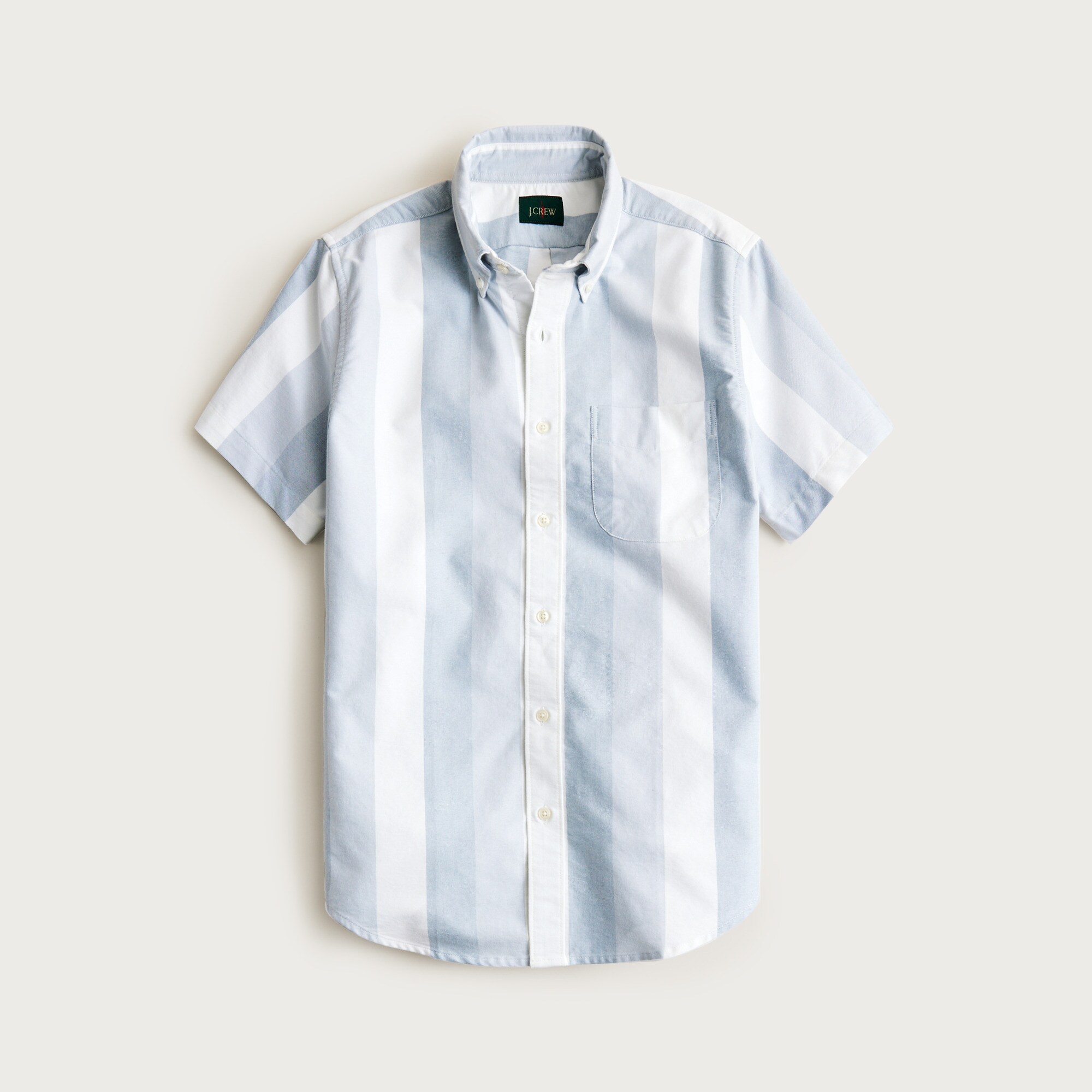 Short-sleeve cotton oxford shirt