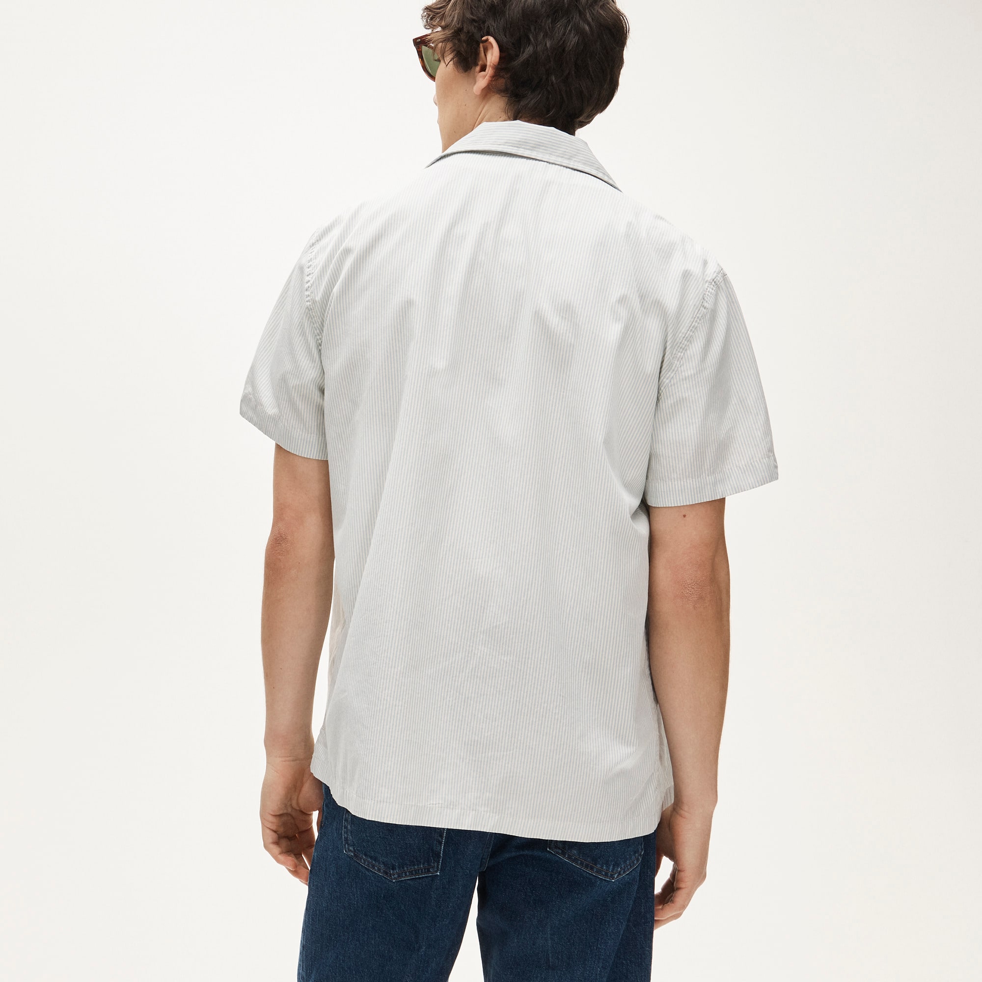 Short-sleeve Cotton Poplin Camp-collar Shirt For Men | J.Crew