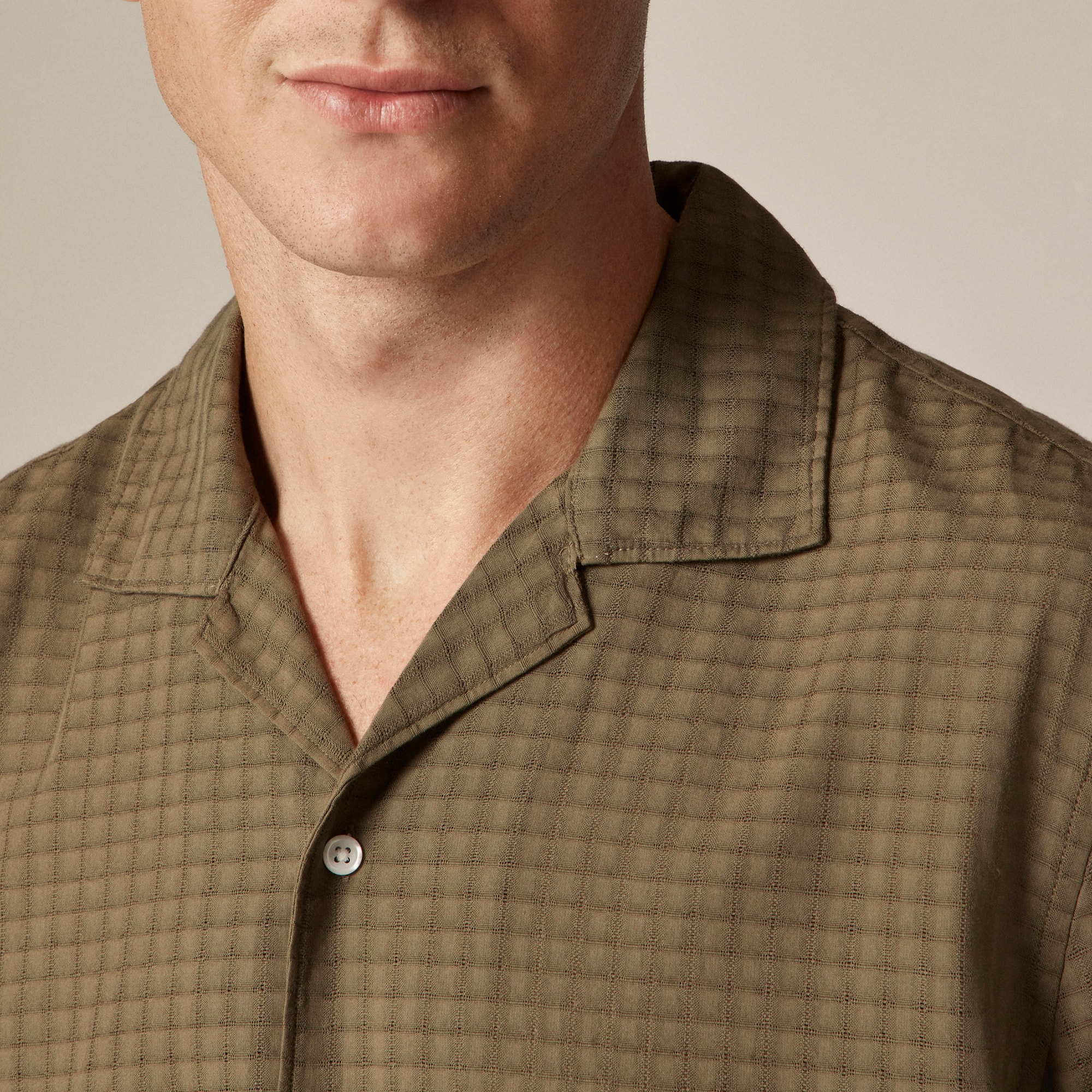 J.Crew: Seersucker Shirt In Stripe For Men