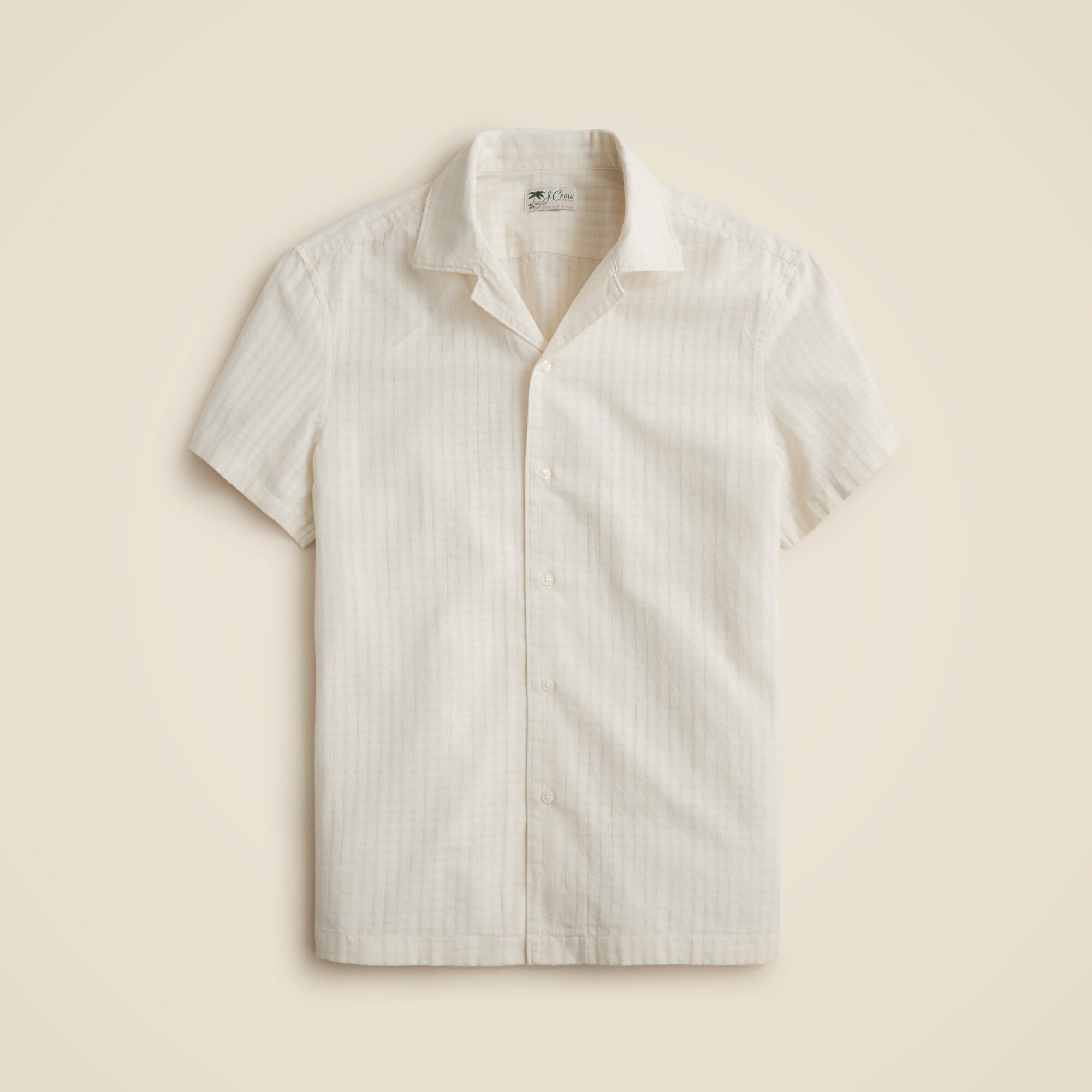 Jack & Jones JPRBLACLIFF Dobby Short Sleeve Shirt in Beach