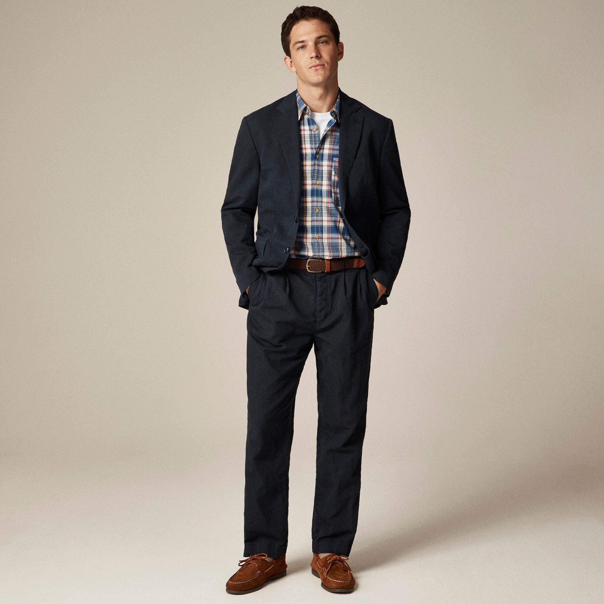 Two-pocket workshirt in Indian madras