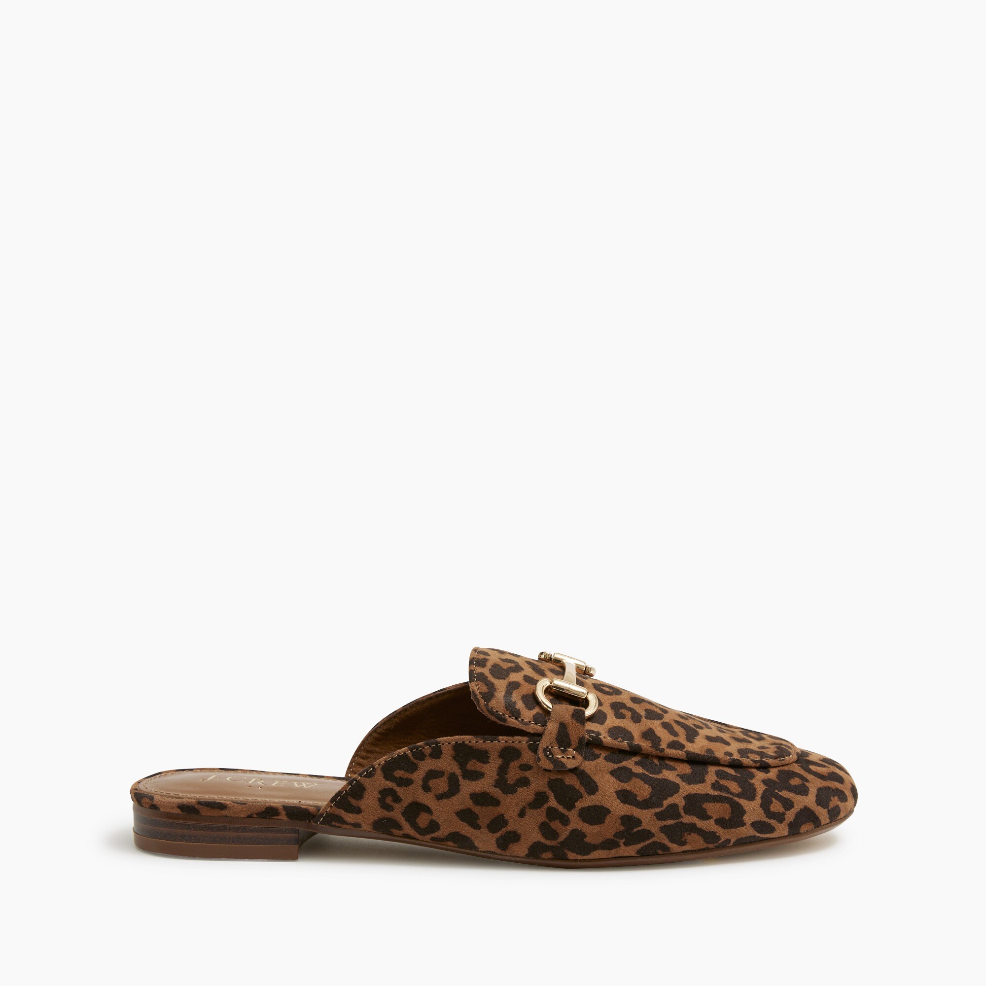 Leopard slip-on mules