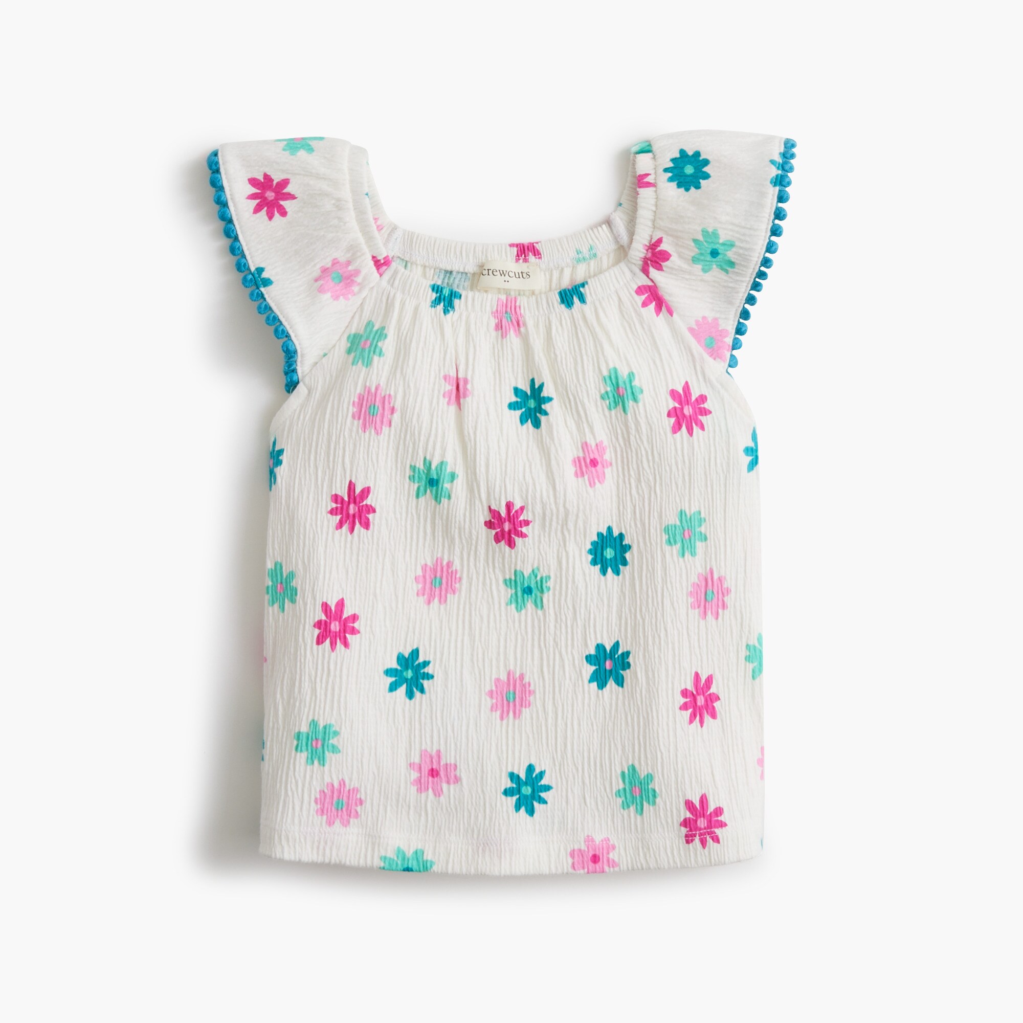 girls' floral flutter tank top for girls
