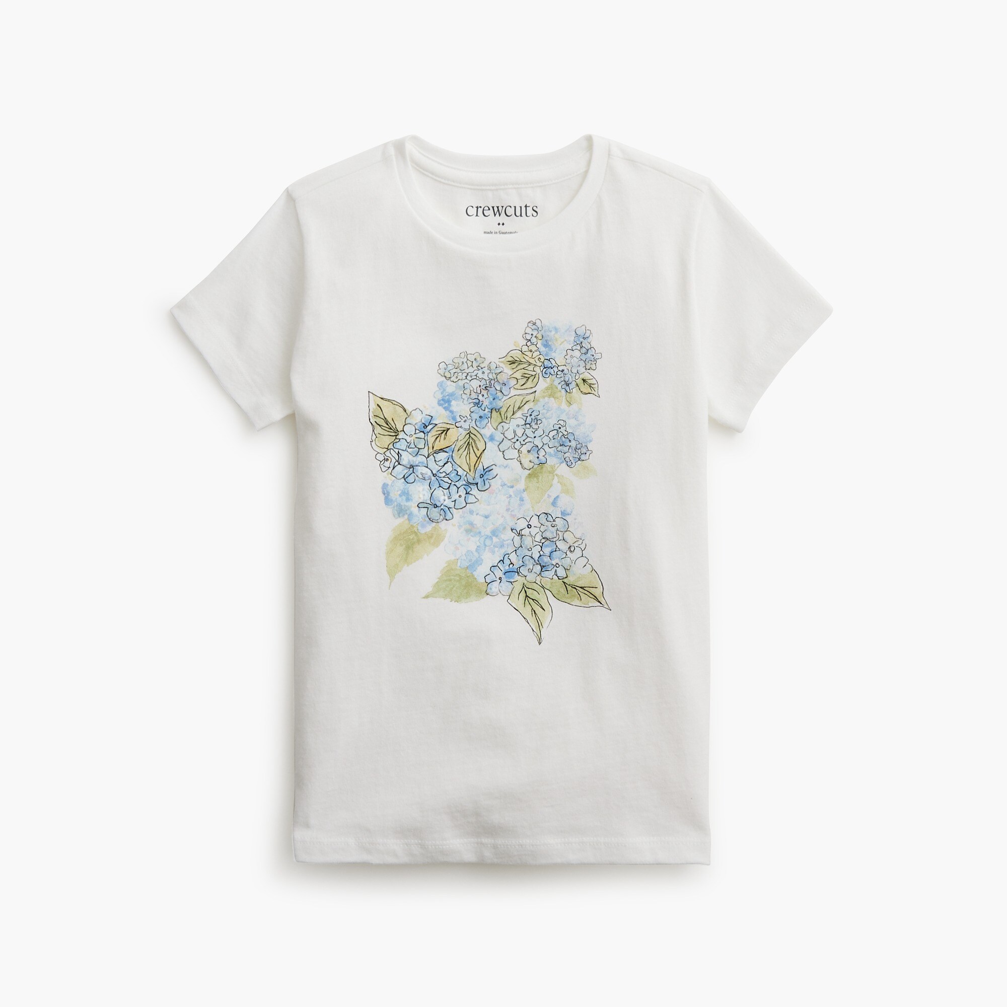 Girls' hydrangea graphic tee
