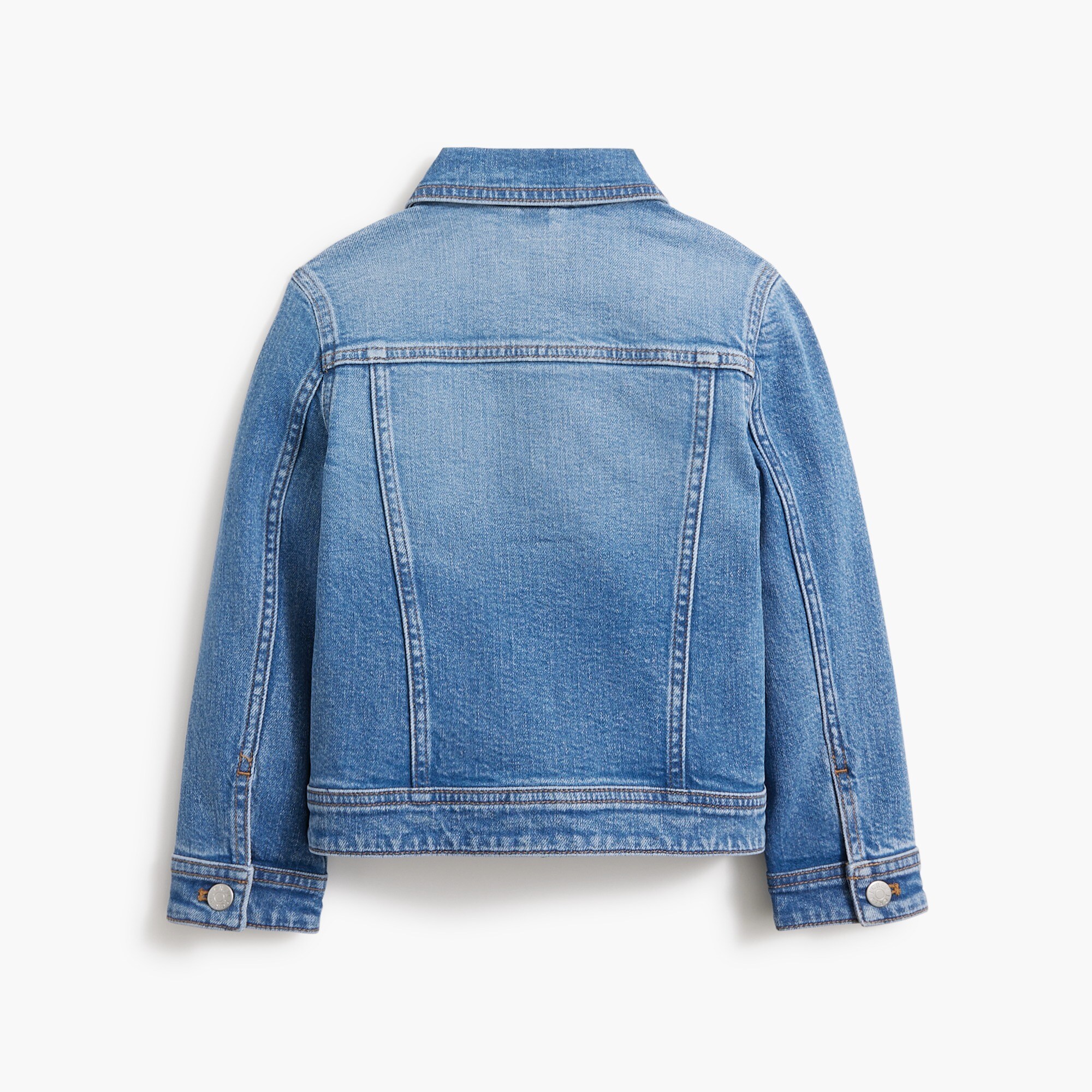 SHEIN Teen Girls Ripped Flap Pocket Denim Jacket | SHEIN A