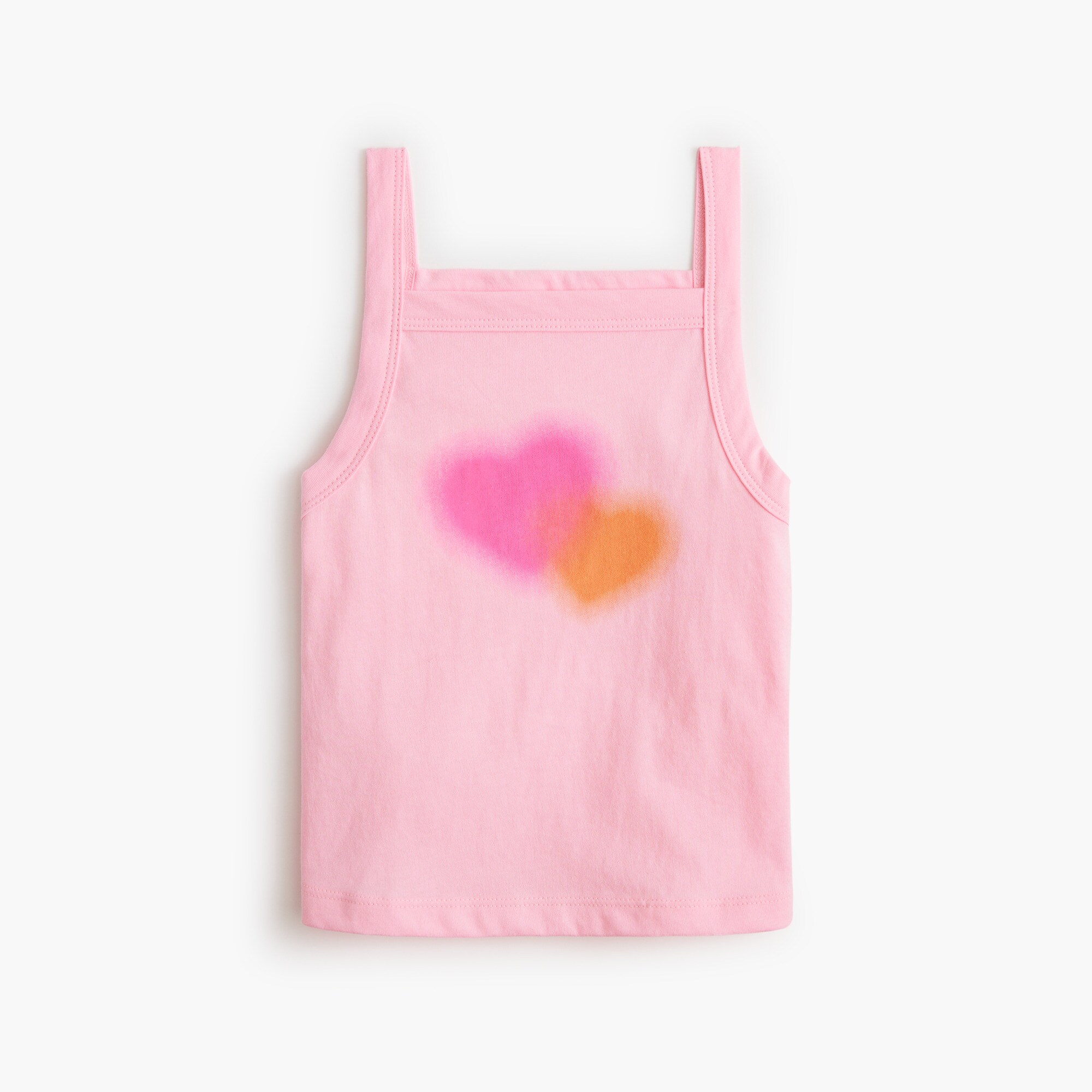 girls' hearts graphic tank top for girls
