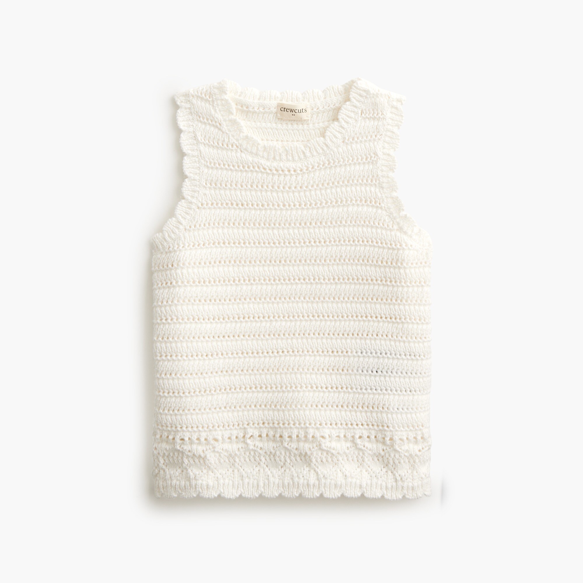 Girls' crochet tank top
