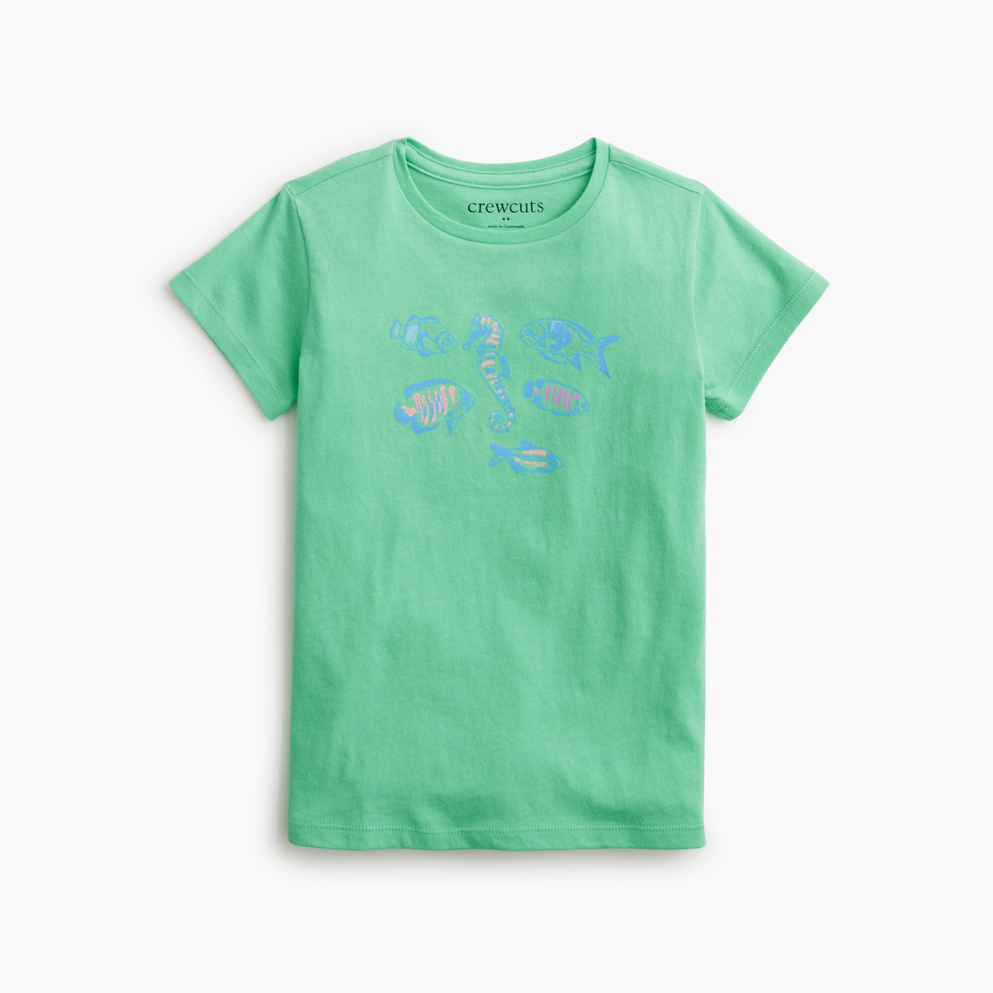 Girls' fish graphic tee