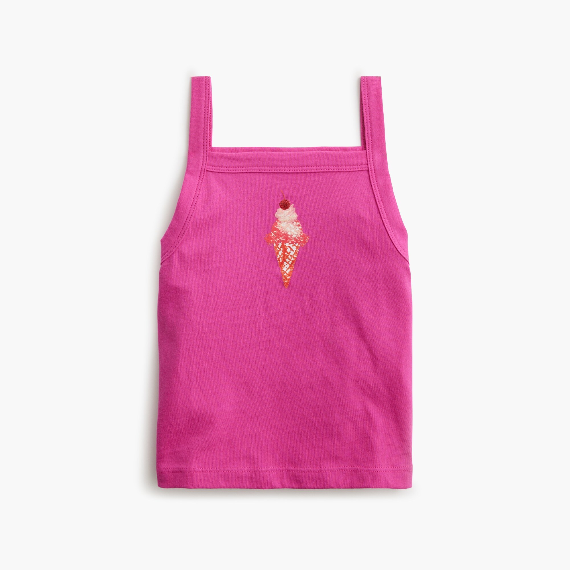  Girls' ice cream cone graphic tank top