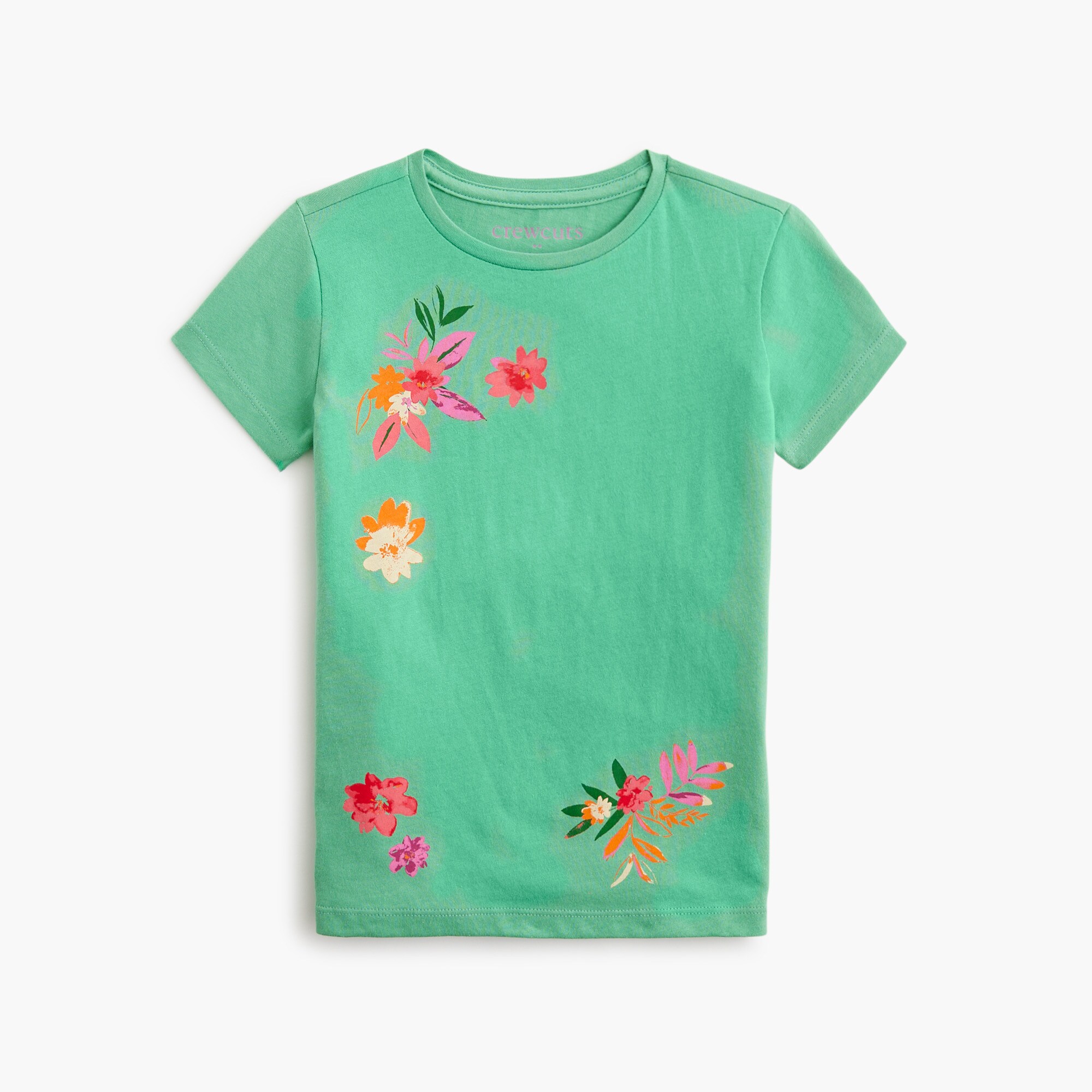 girls' tropical floral graphic tee for girls
