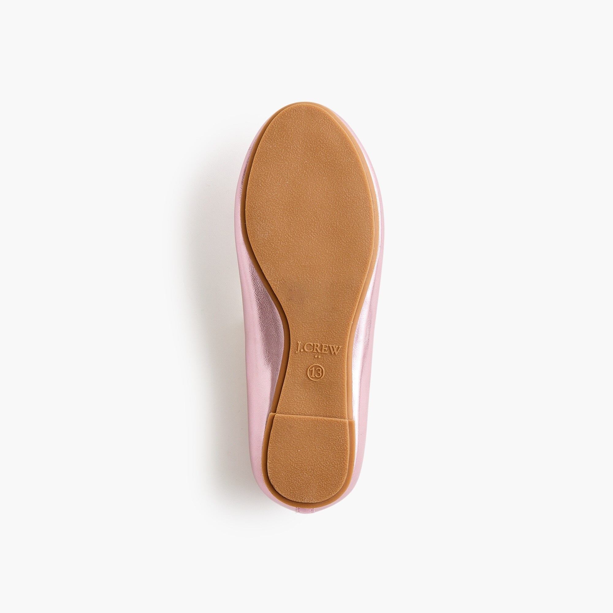 Girls' metallic ballet flats