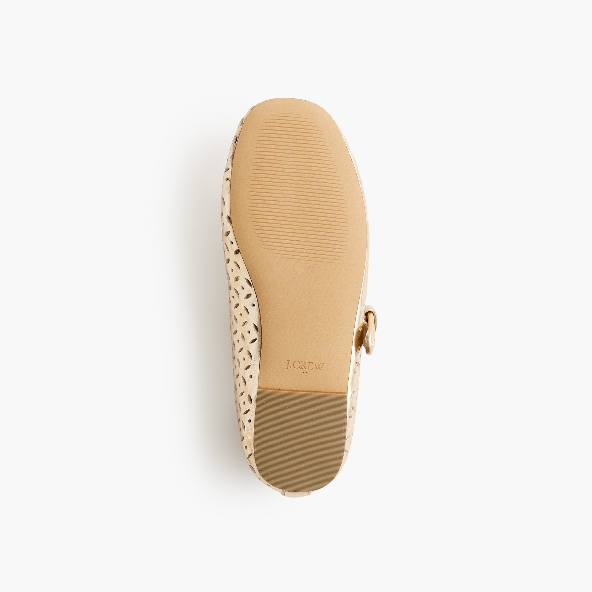 Factory: Girls' Perforated Metallic Mary Janes For Girls