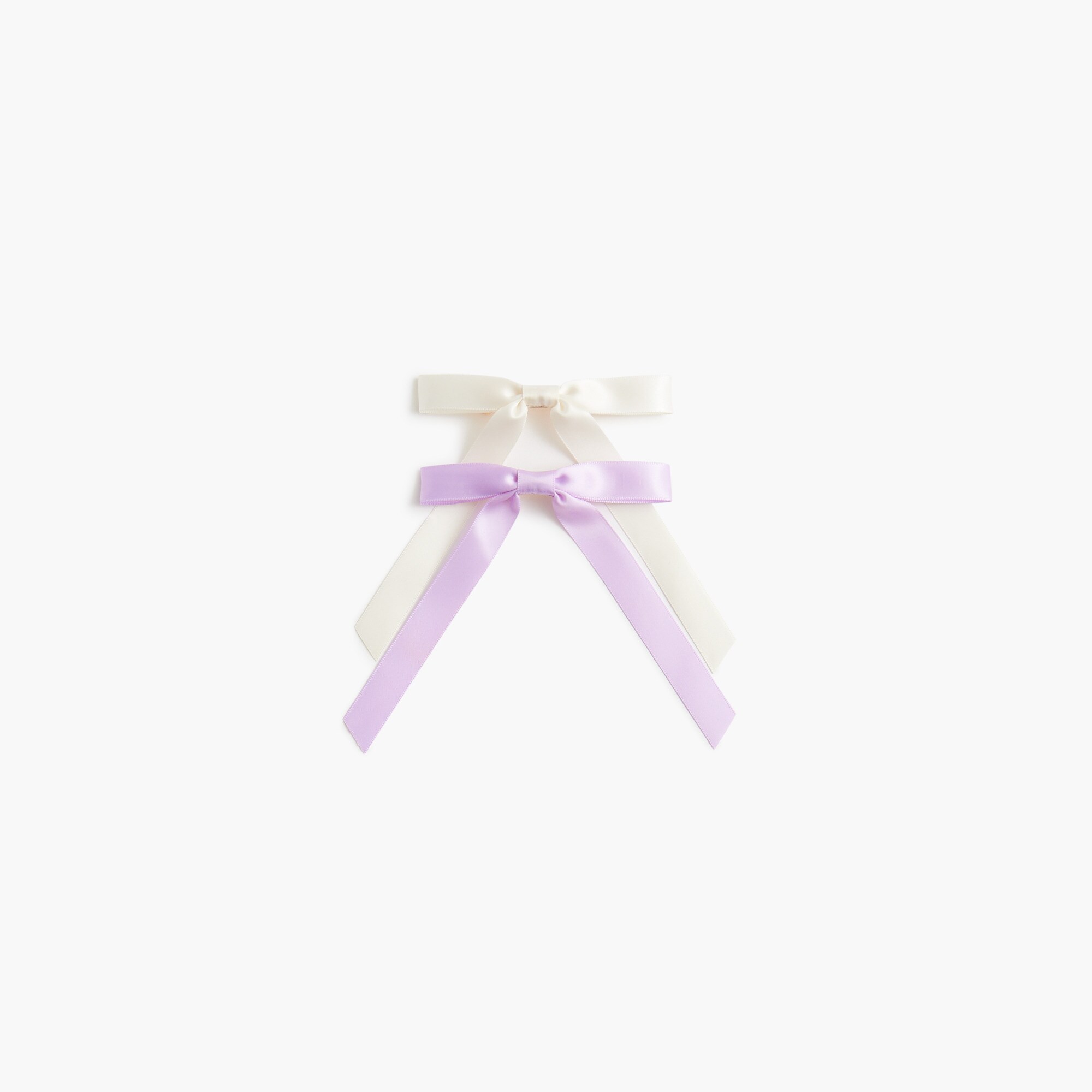 Girls' hair bow barrettes