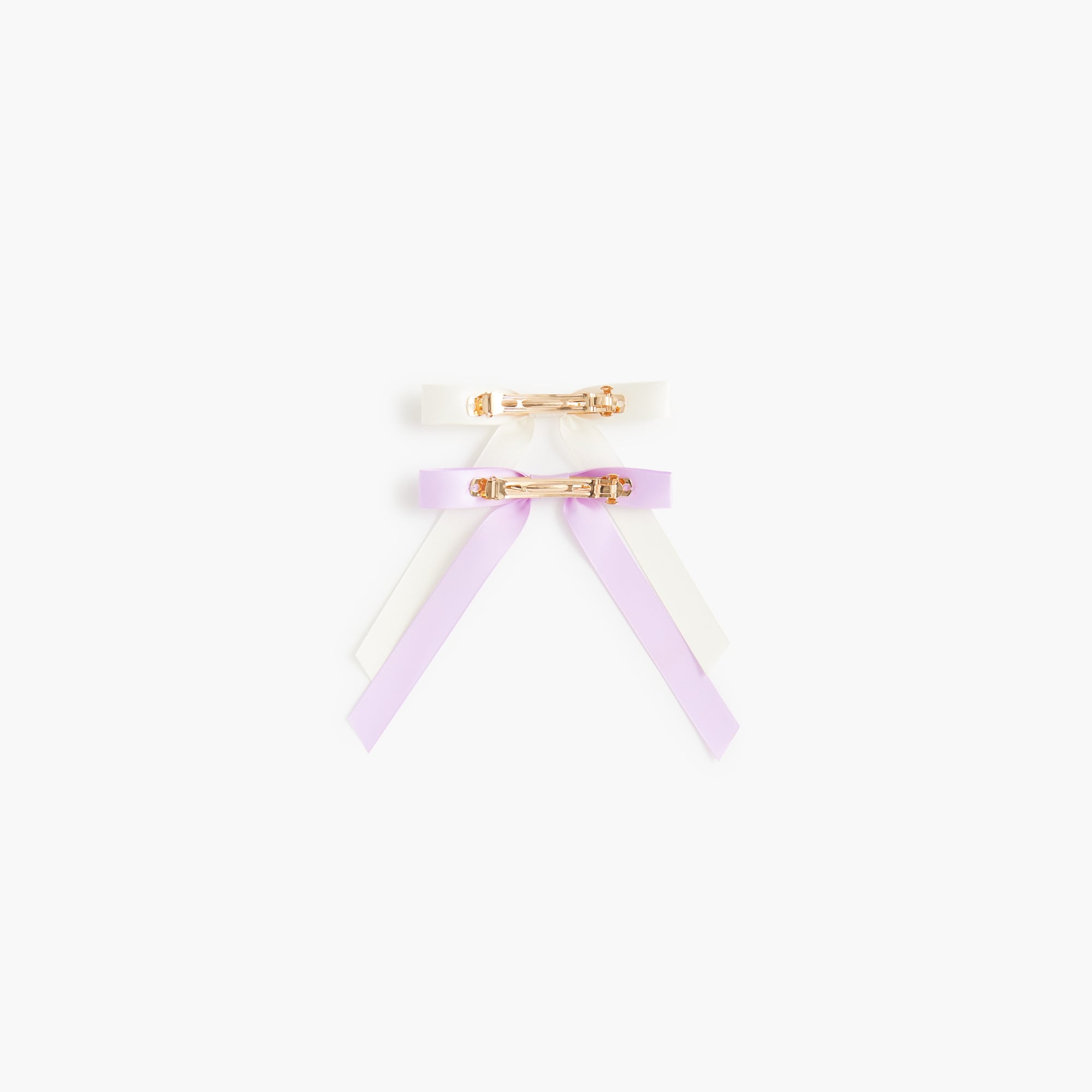 Girls' hair bow barrettes