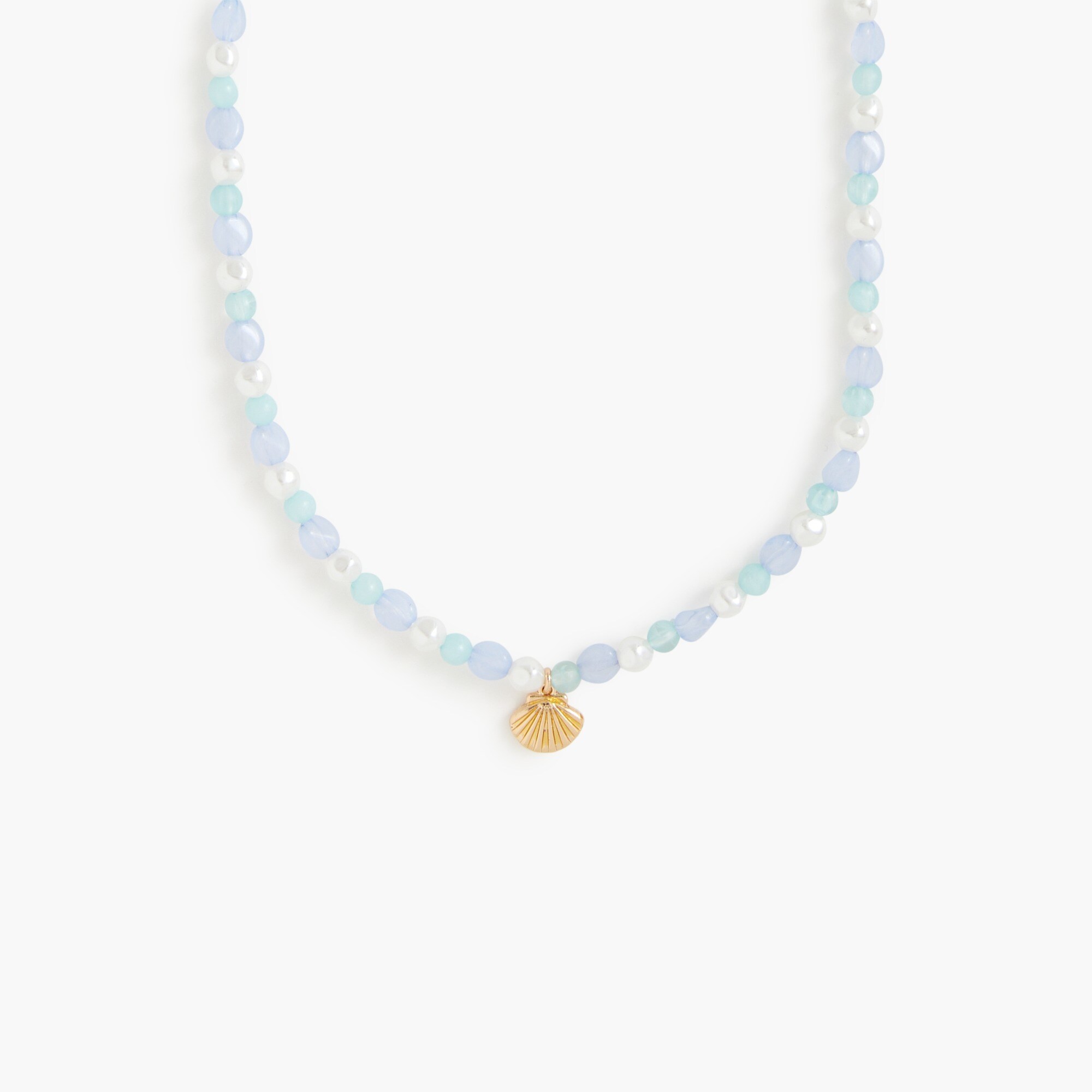girls' beaded shell necklace for girls