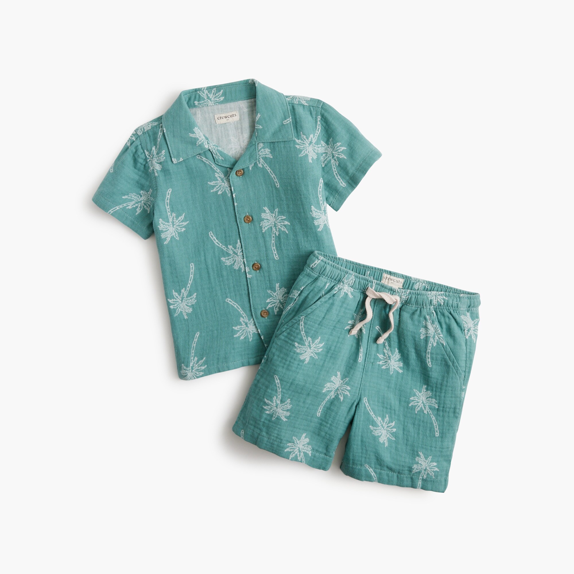  Baby &amp; toddler boys' gauze resort short set