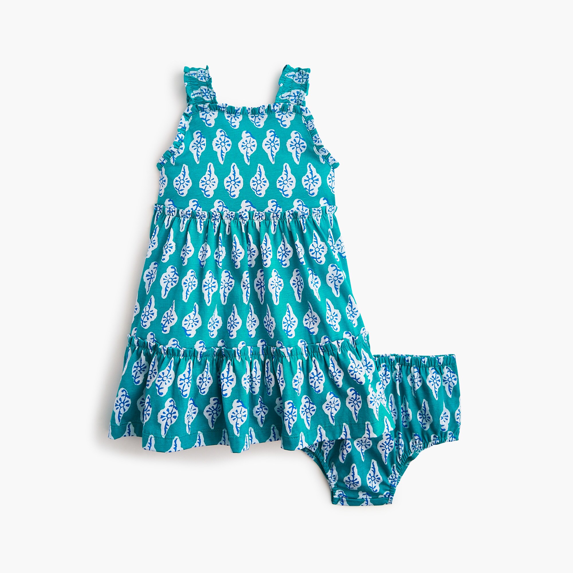 baby &amp; toddler girls' knit ruffle tank dress for toddler