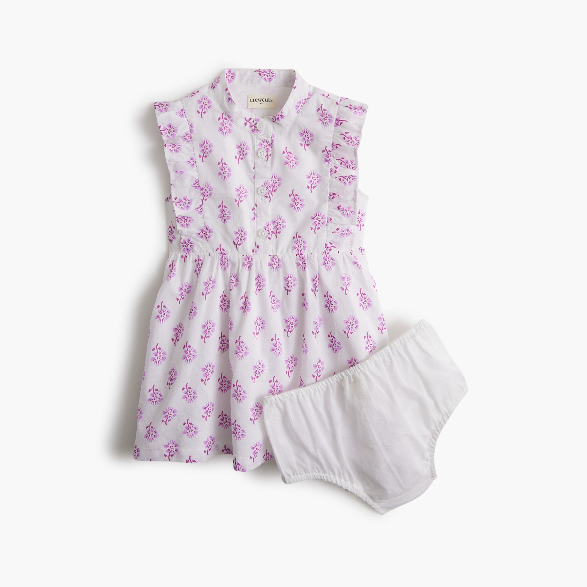 Baby & toddler girls' block-print shirtdress