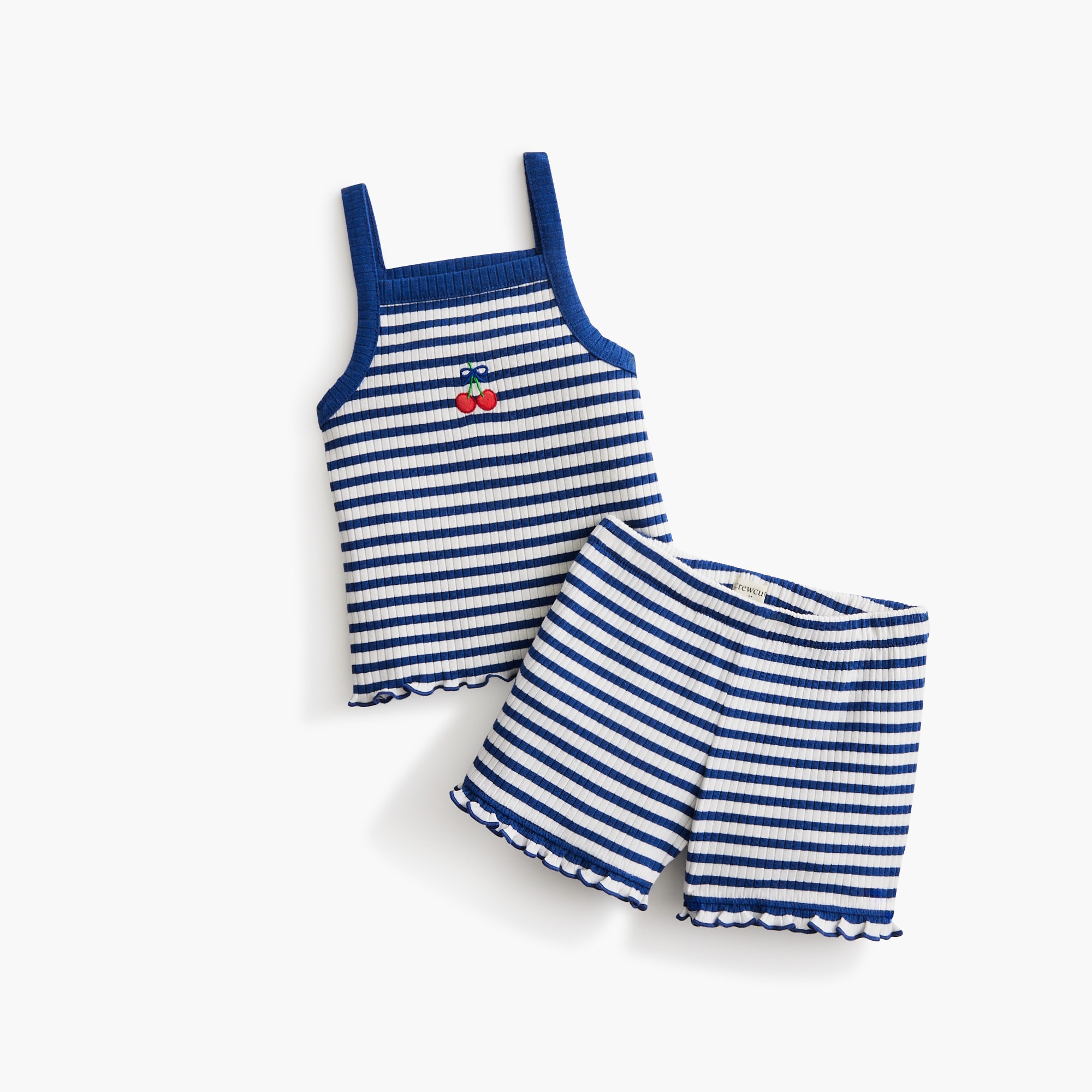 baby &amp; toddler girls' ribbed short and tank top set for toddler