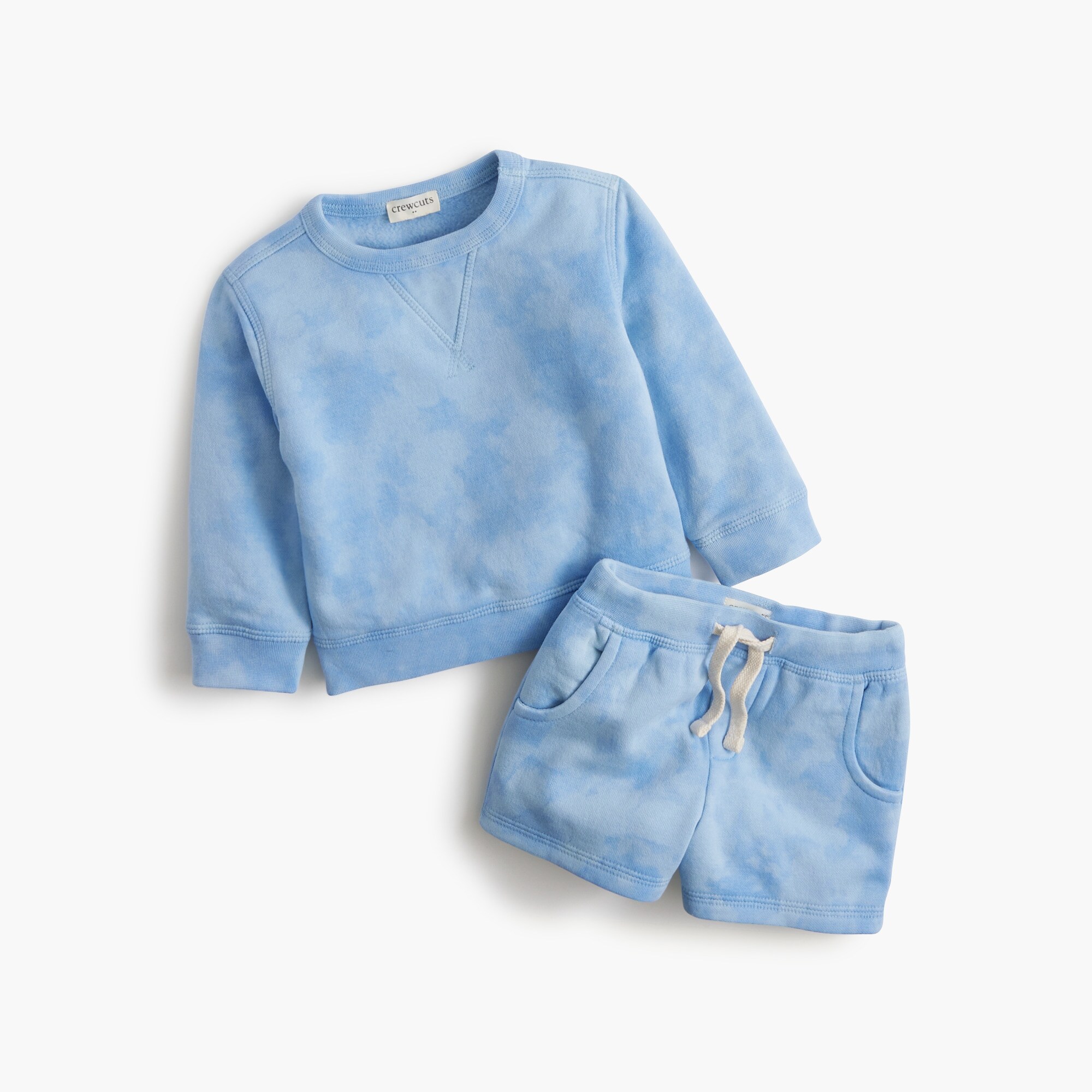 baby & toddler boys Baby &amp; toddler boys' crewneck tee and short set