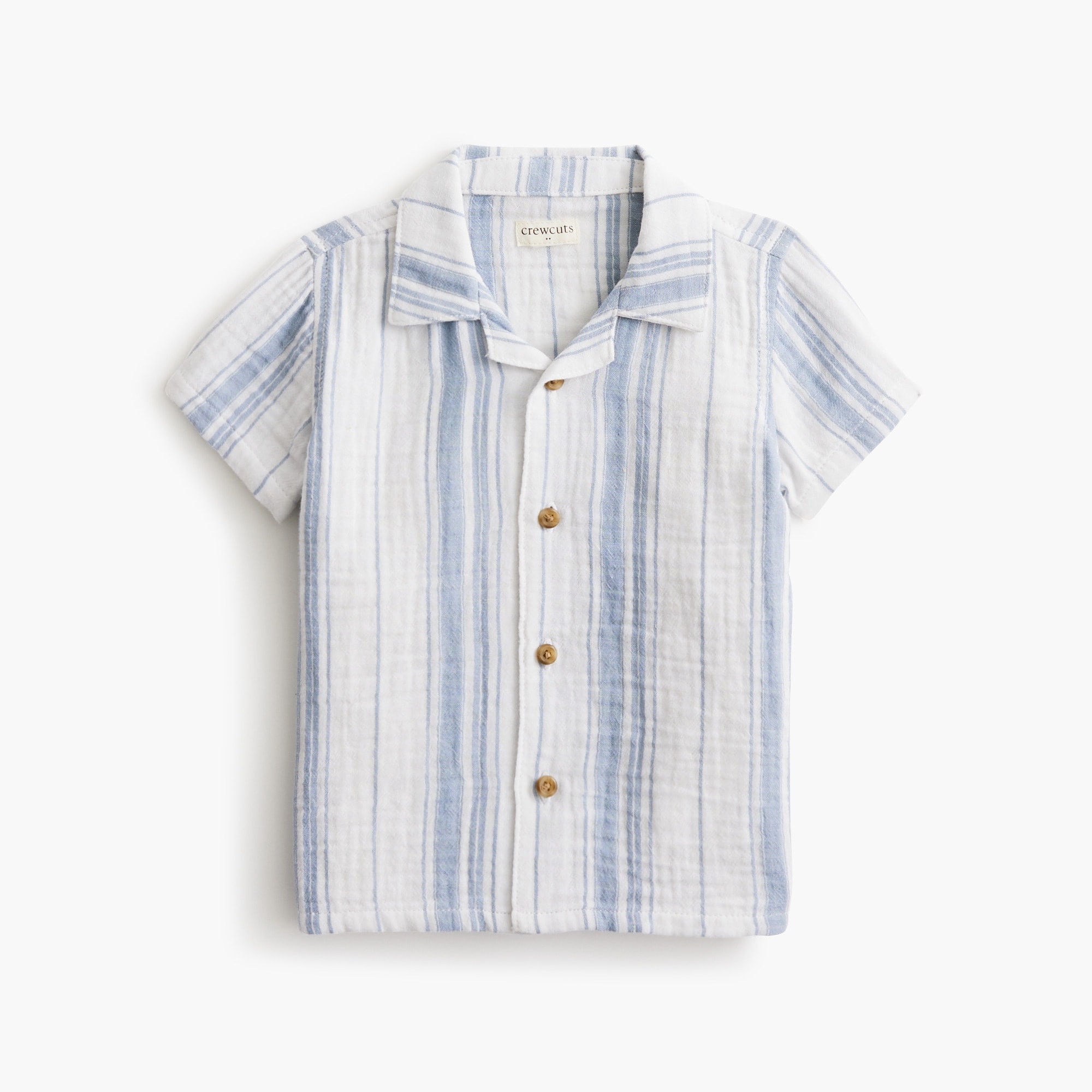 Baby & toddler boys' striped gauze resort short set