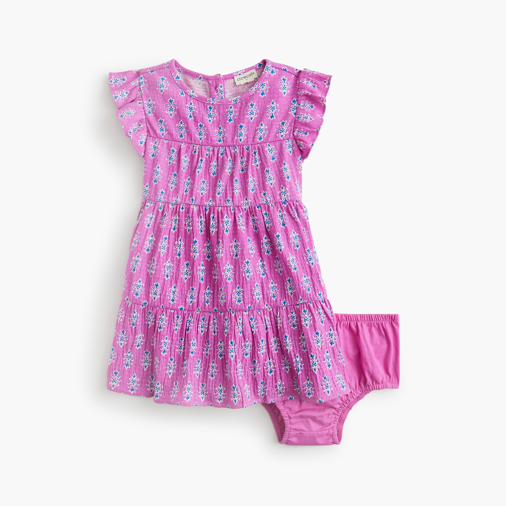 j crew factory pink dress Girls' Scallop-hem Active Dress For Girls