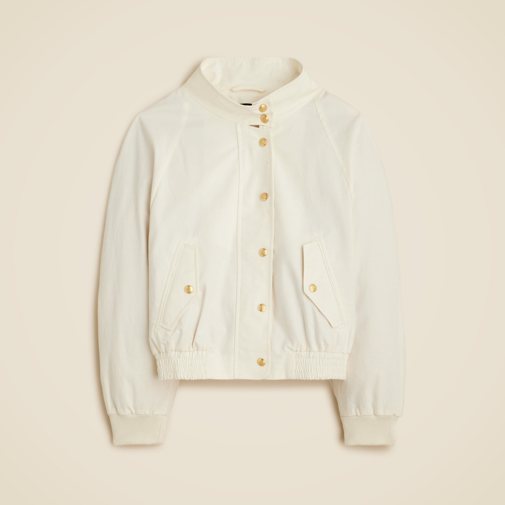 Cotton-blend flight jacket