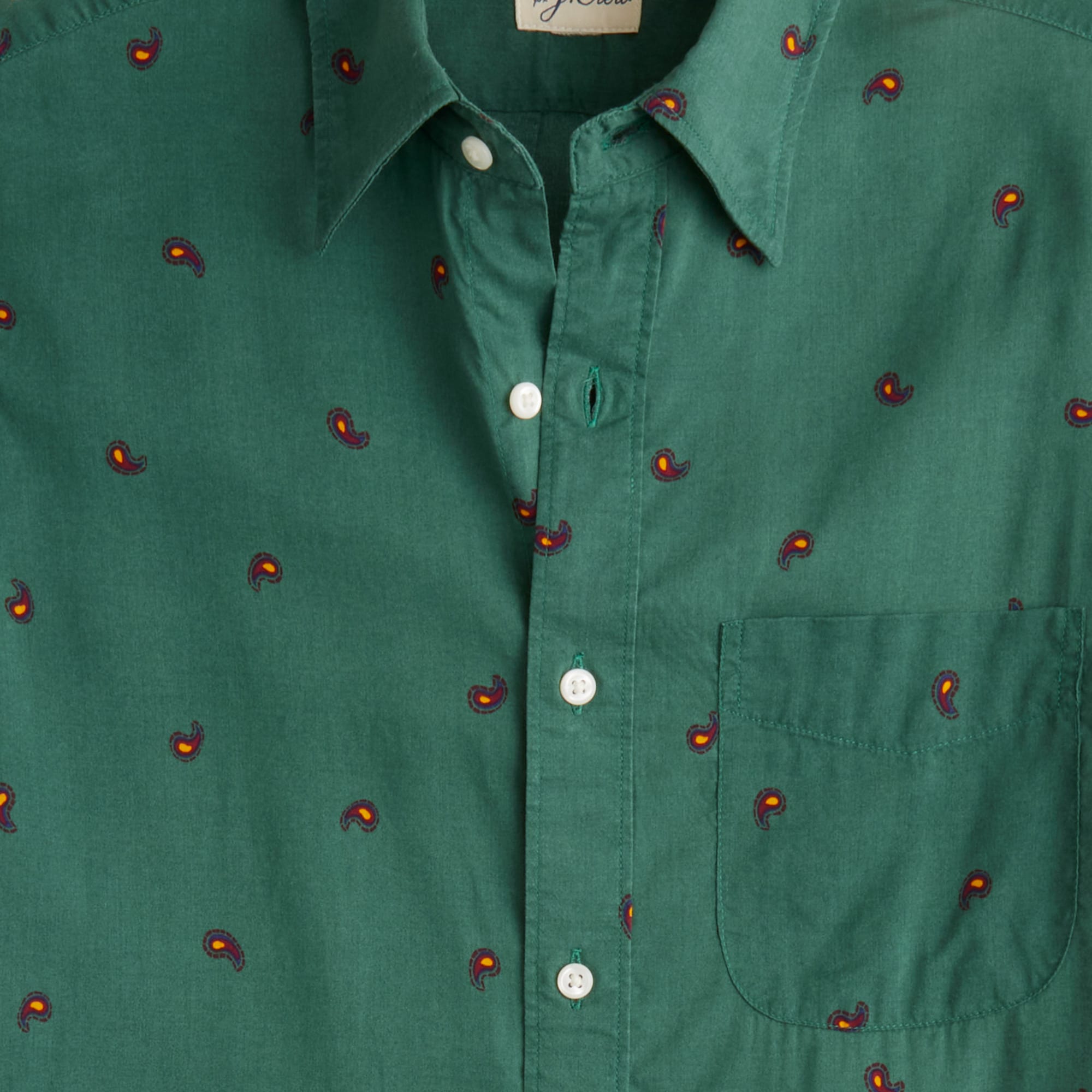 Short-sleeve TENCEL™ lyocell shirt with point collar