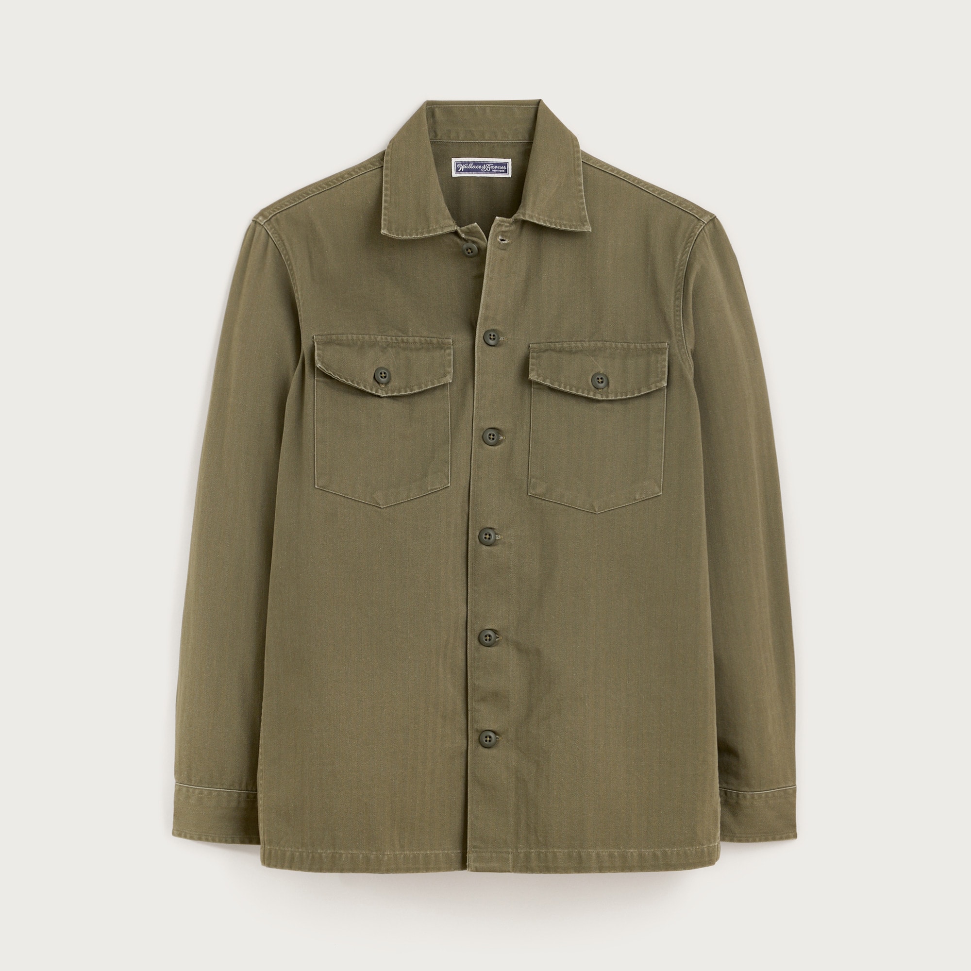 Wallace & Barnes Cotton Herringbone Workshirt For Men | J.Crew