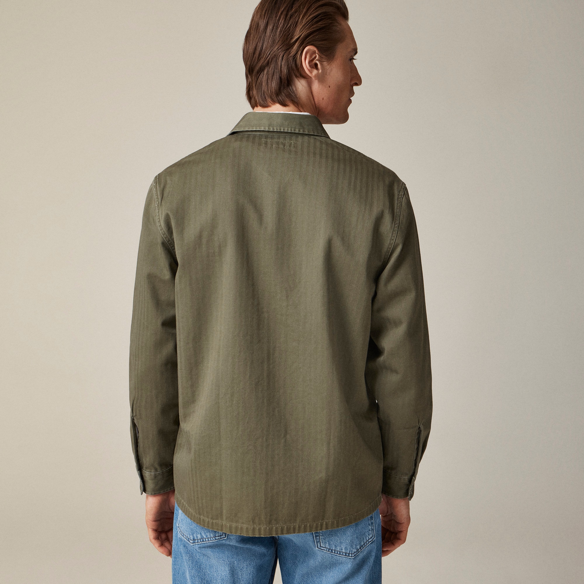 Wallace & Barnes cotton herringbone workshirt