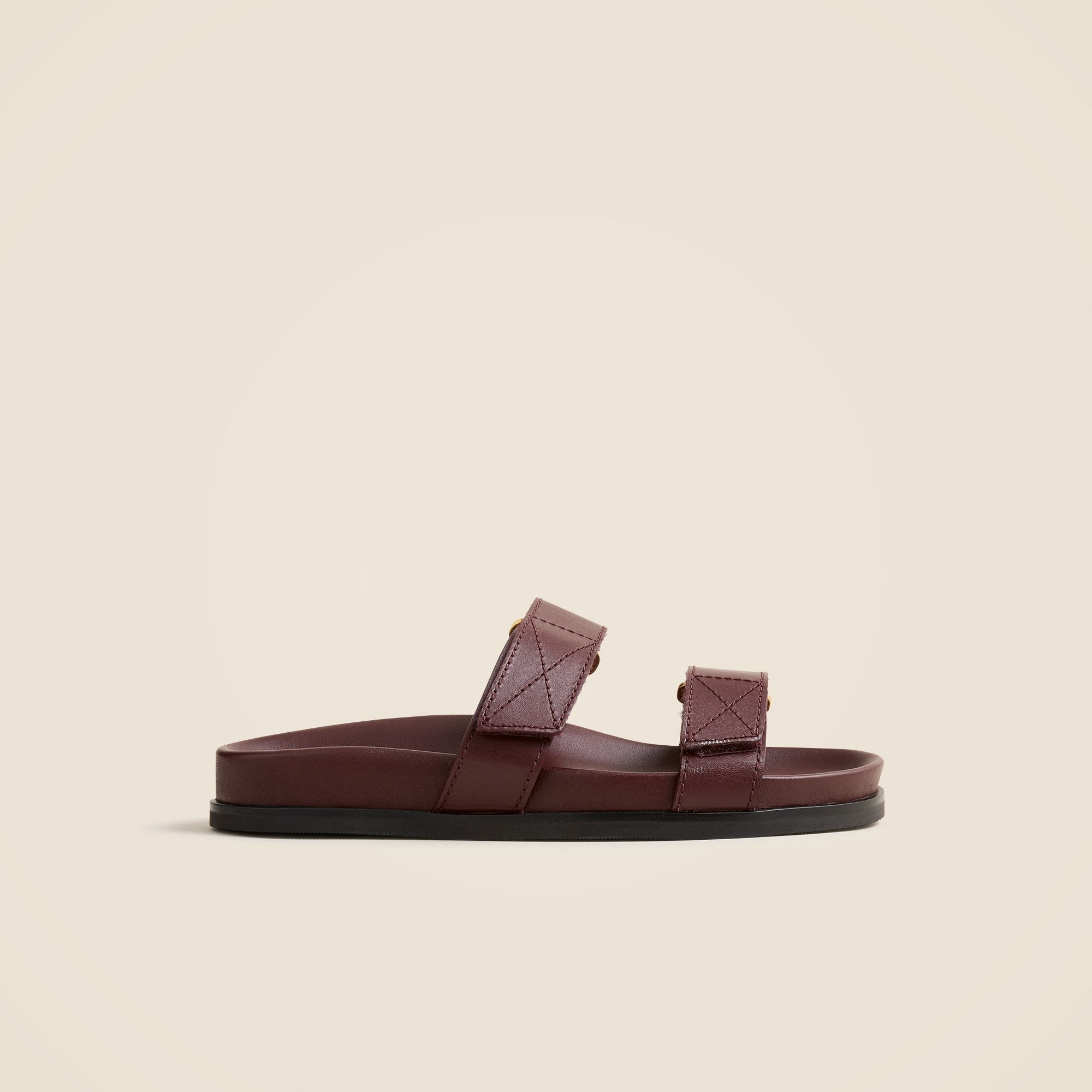 New Colbie wide-strap sandals in leather