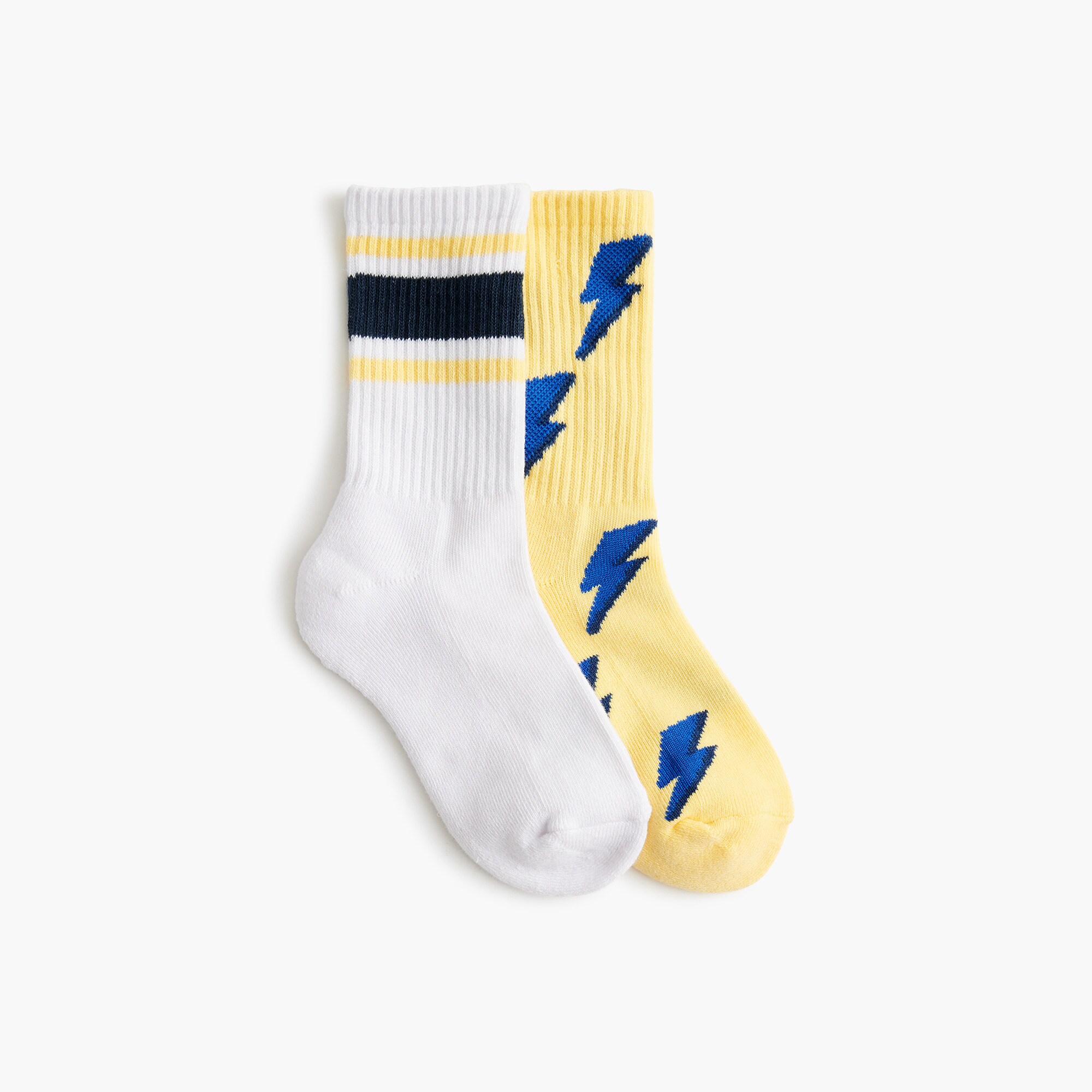 boys' lightning stripe socks set-of-two for boys