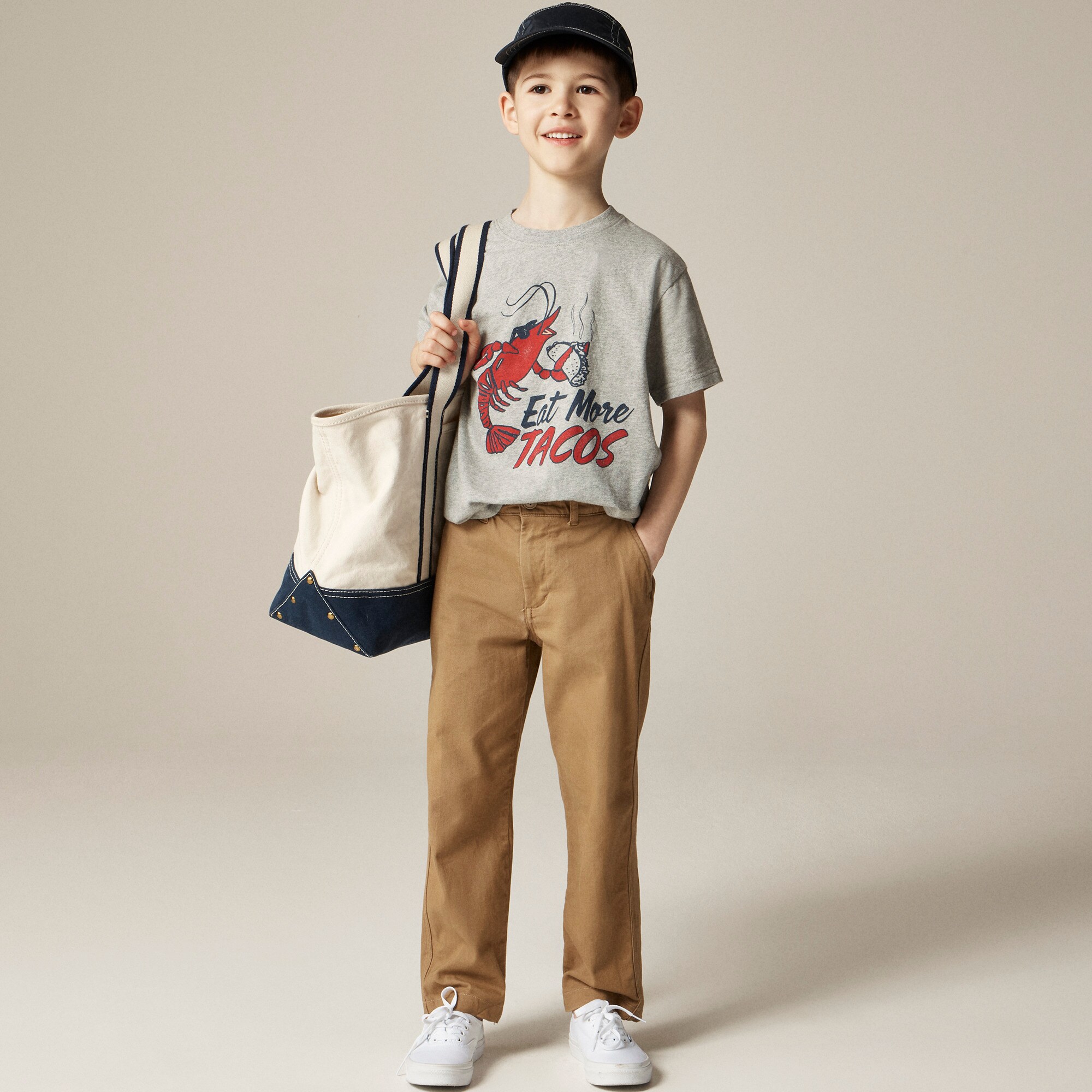  Kids' short-sleeve lobster taco graphic T-shirt