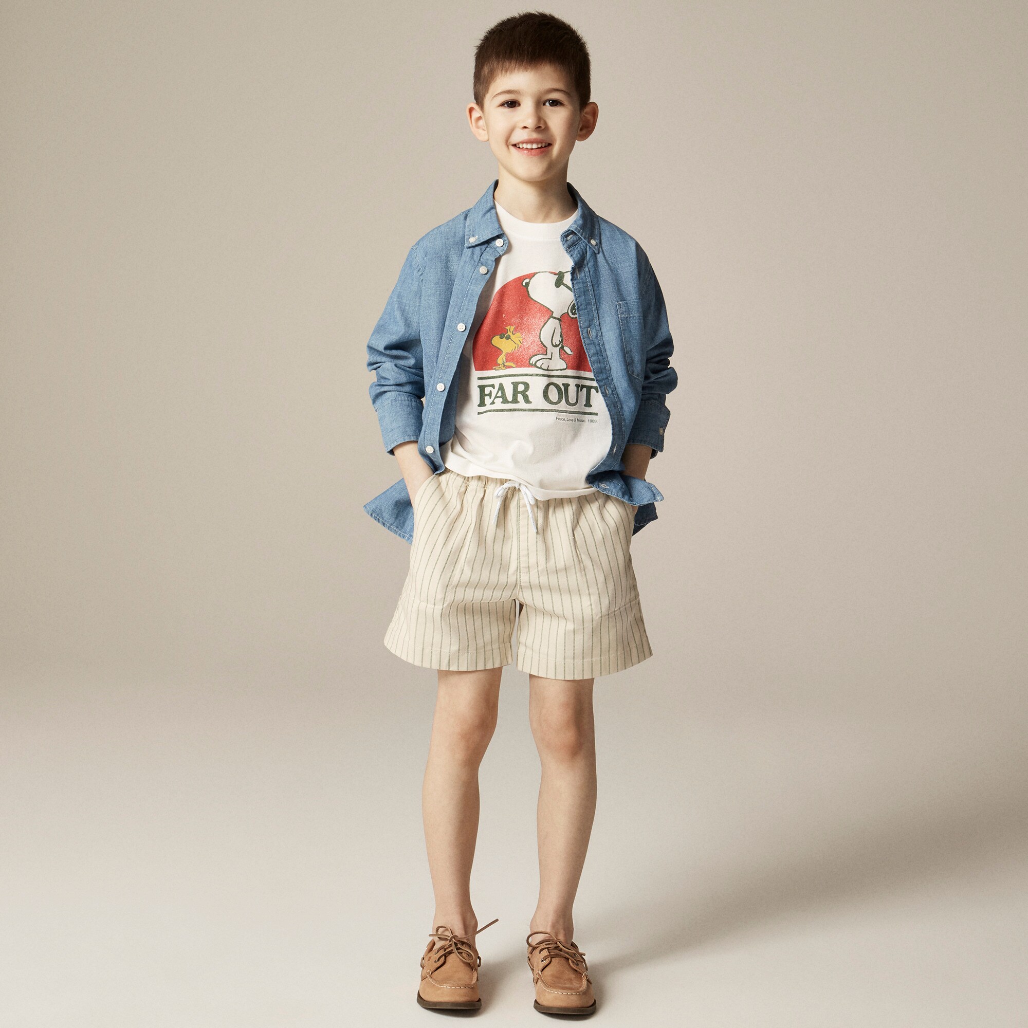 Peanuts® X Crewcuts "Far out" graphic T-shirt